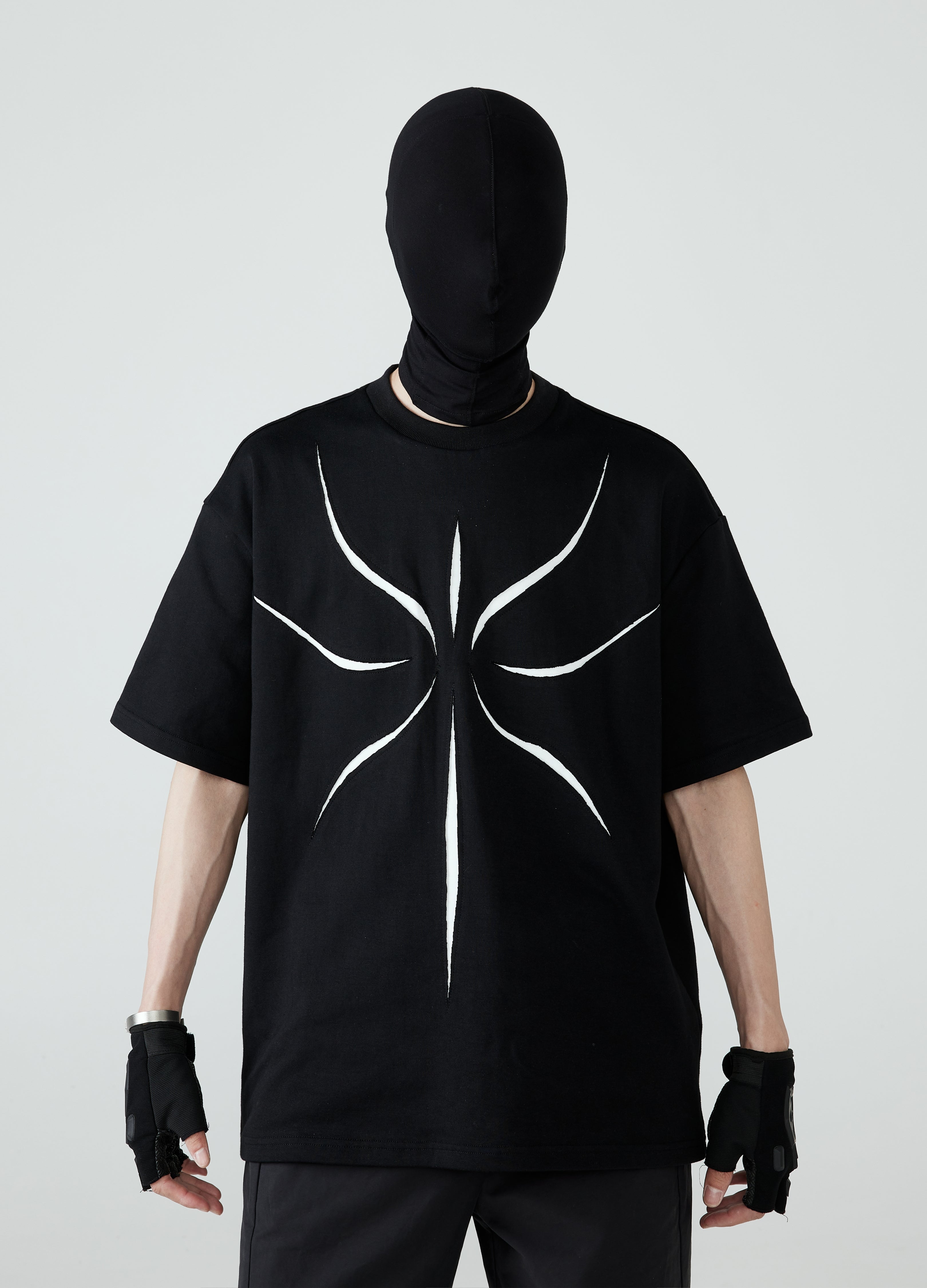 24SS Double-Layered Hollow-Out Tee