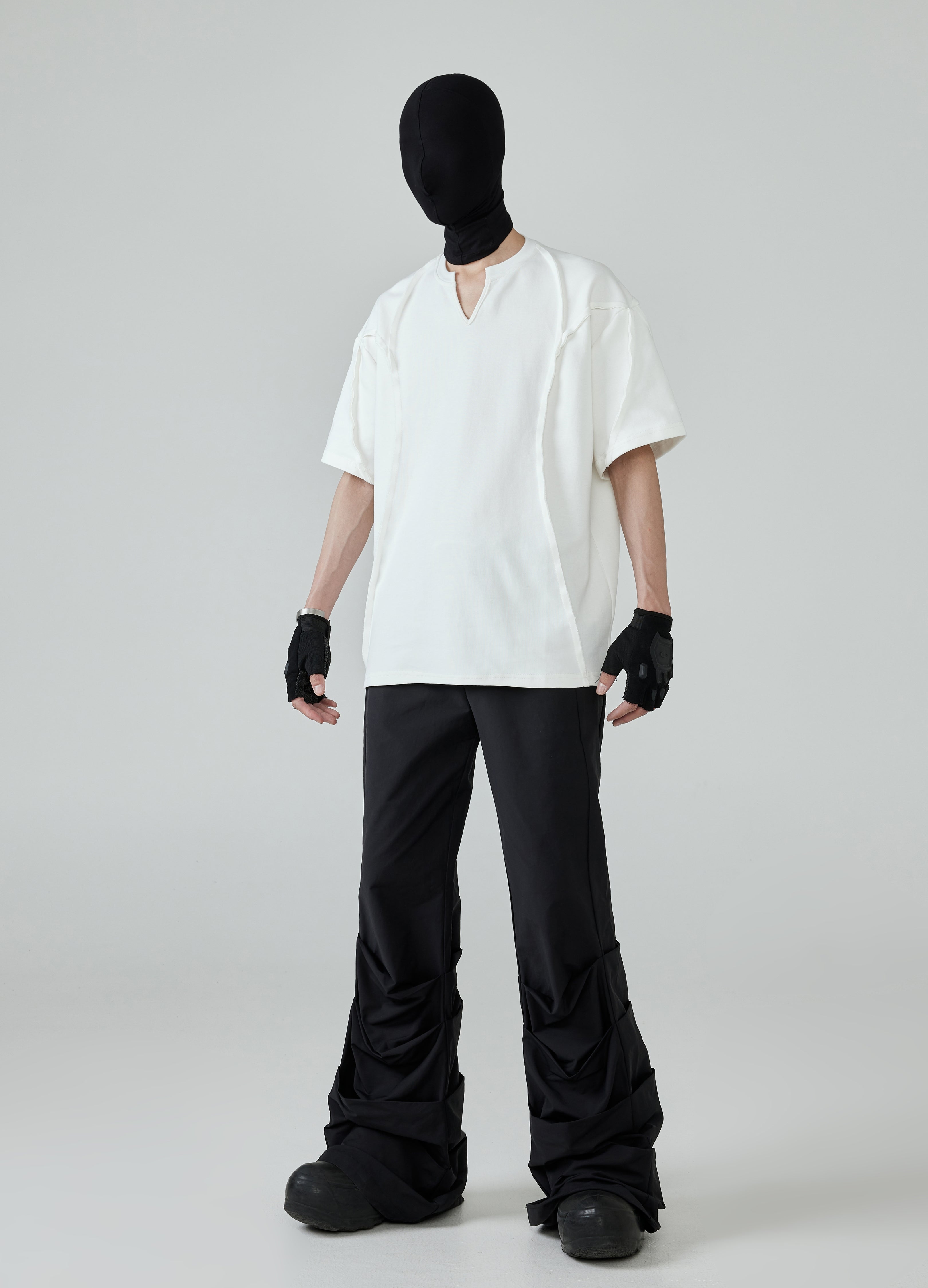 24SS Classic White V-Neck Tee