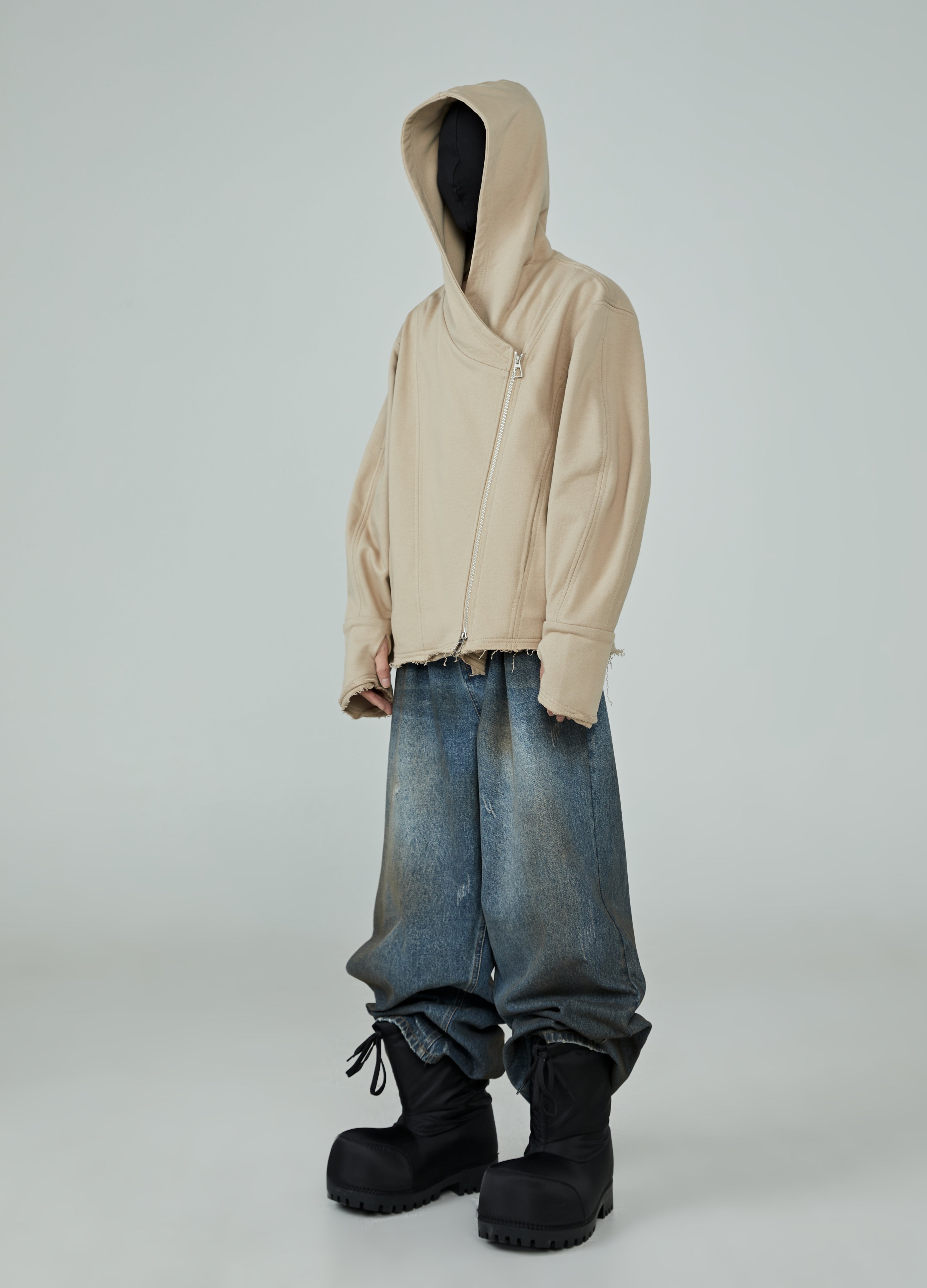 24SS Deconstructed Drift Zip Hoodie