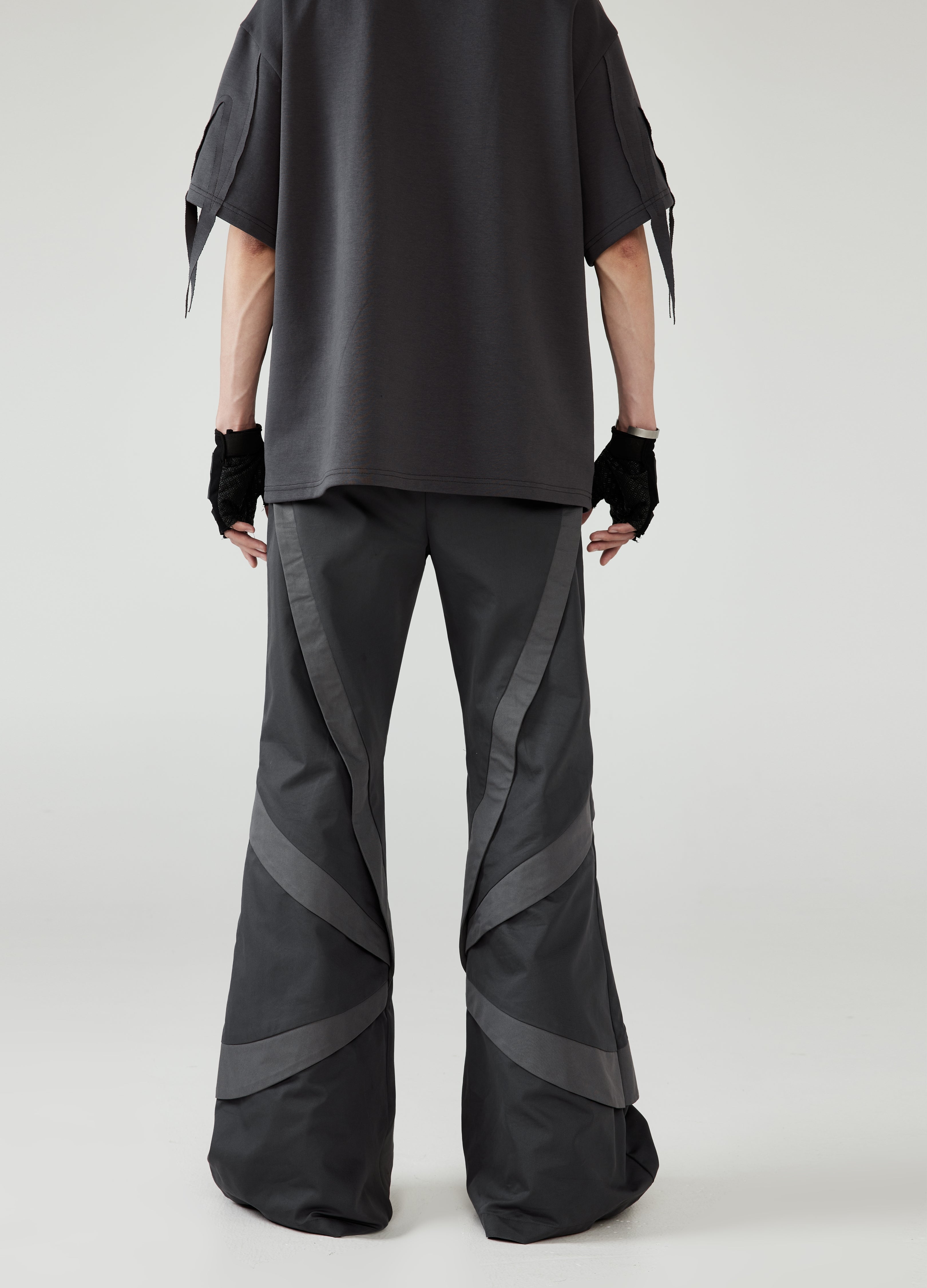 24SS Retro Flare Patchwork Pants