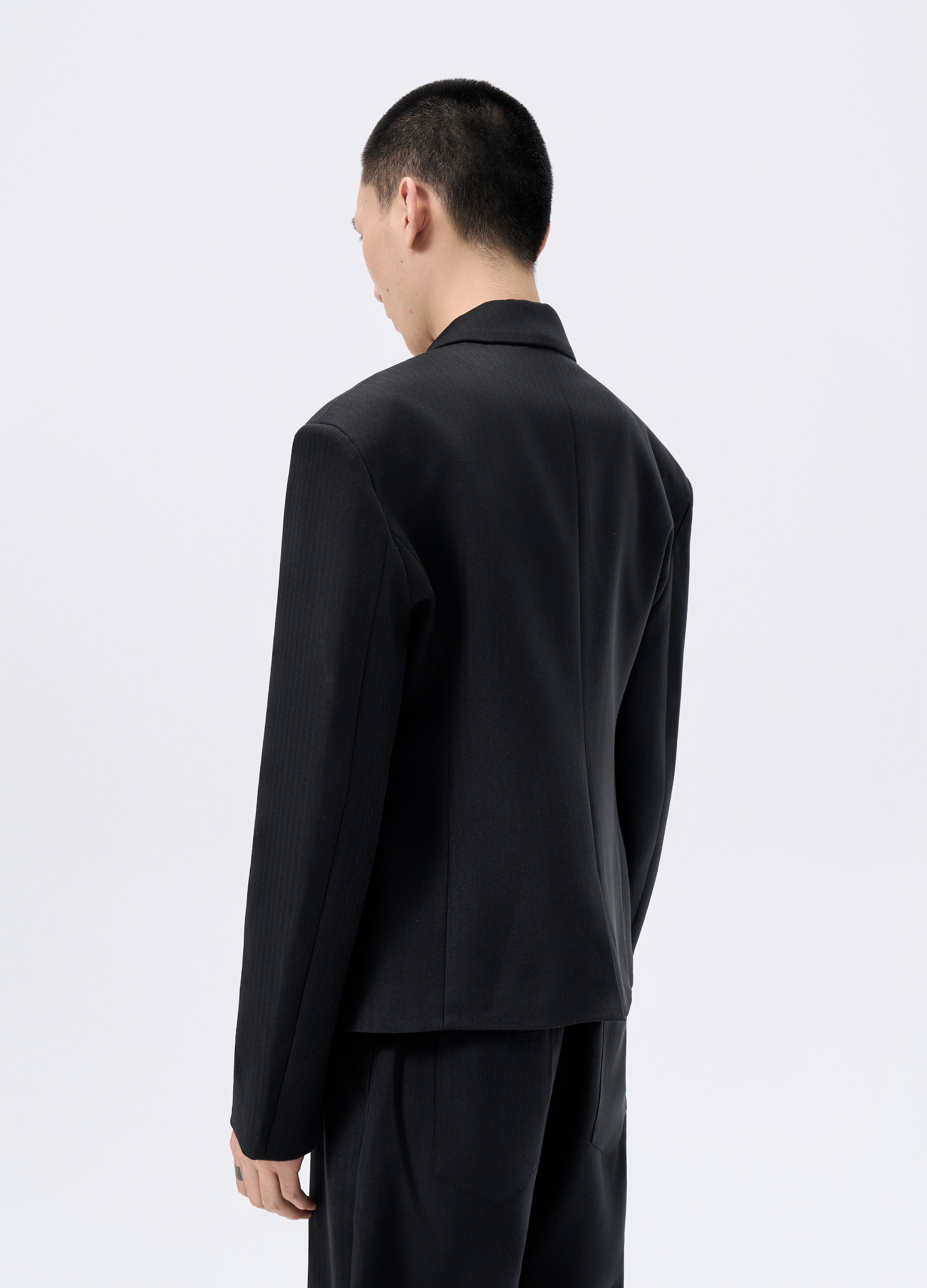 25FW HERRINGBONE HOURGLASS BLAZER