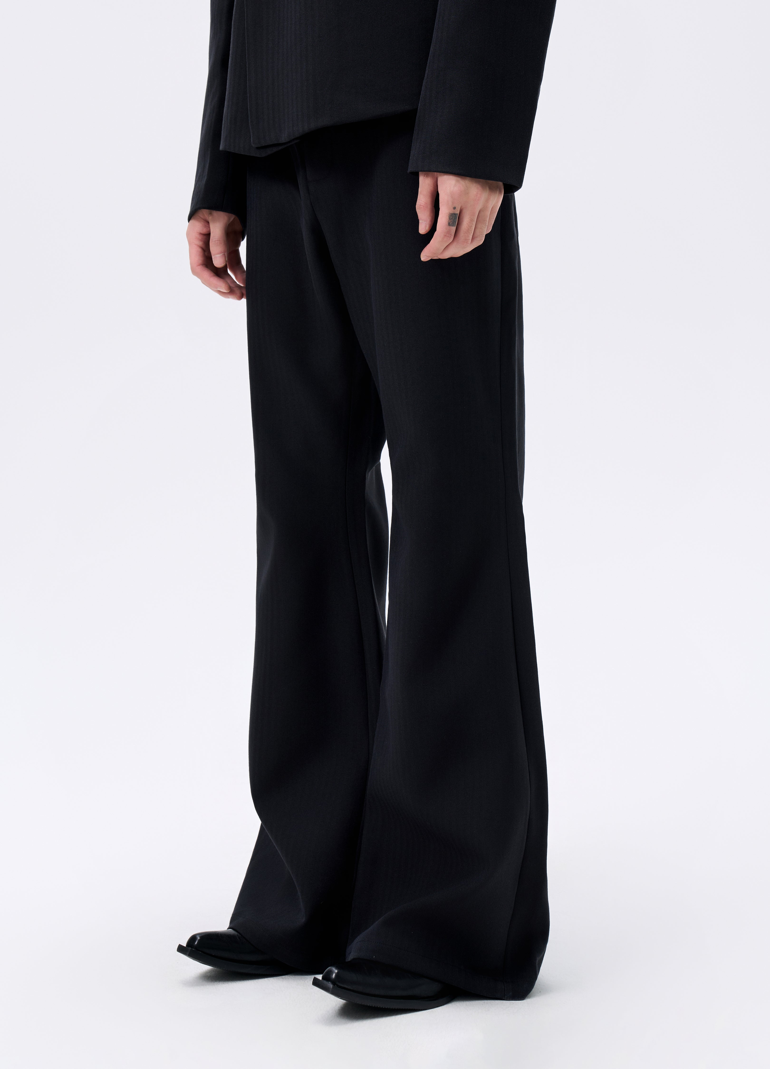 25FW HERRINGBONE FLARE TROUSERS