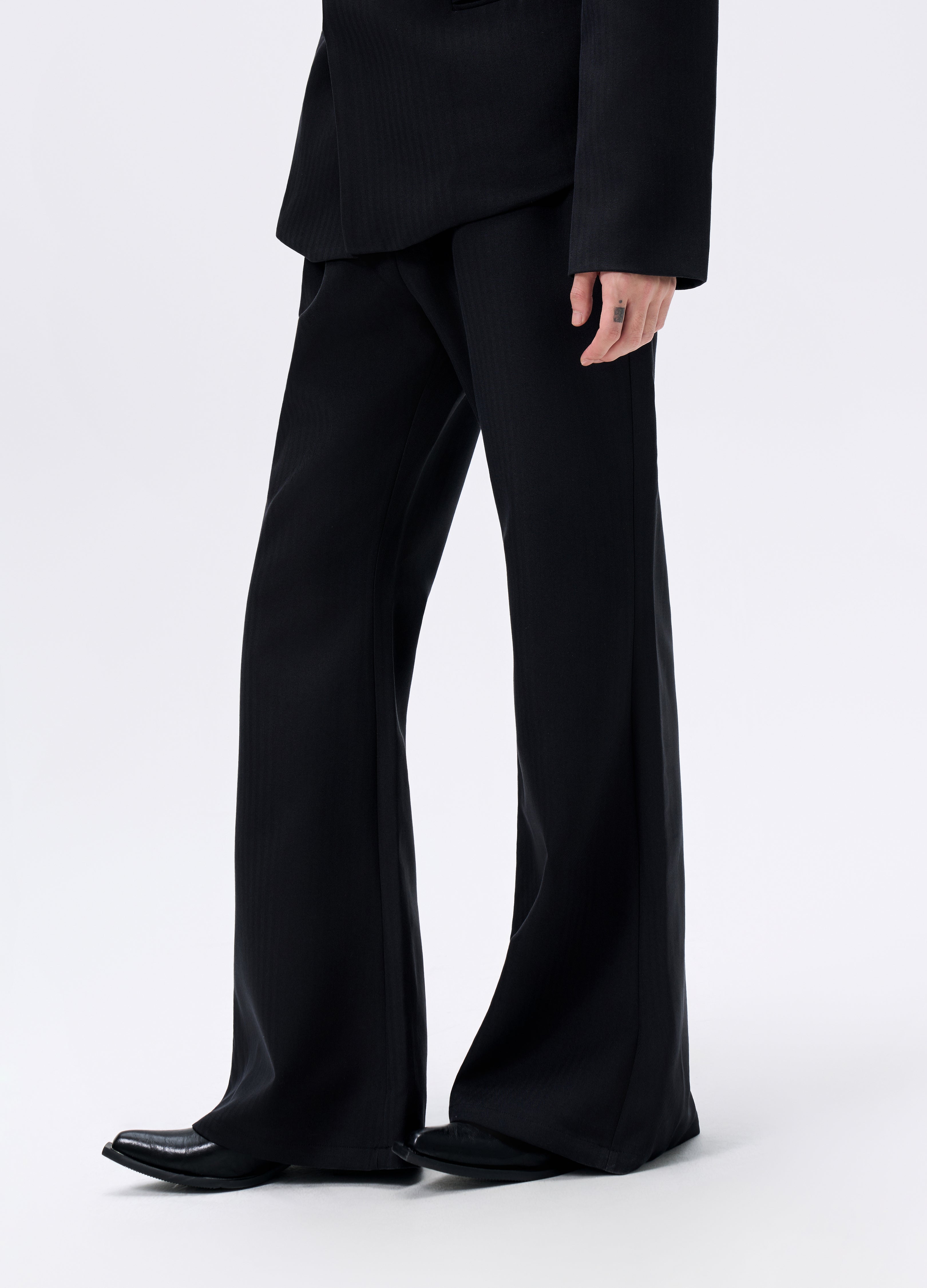 25FW HERRINGBONE FLARE TROUSERS