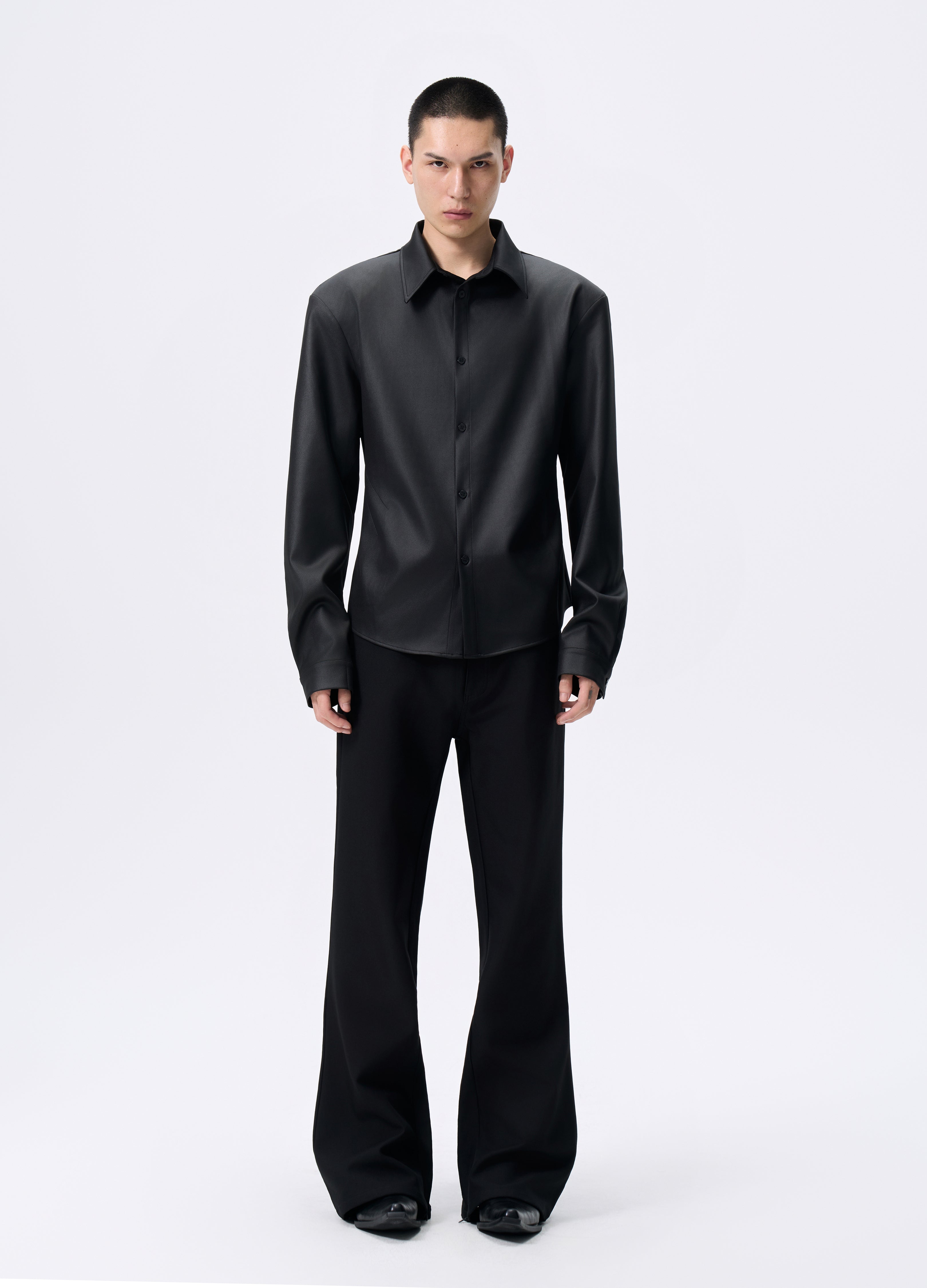 25FW SHEEN TWILL PADDED SHIRT