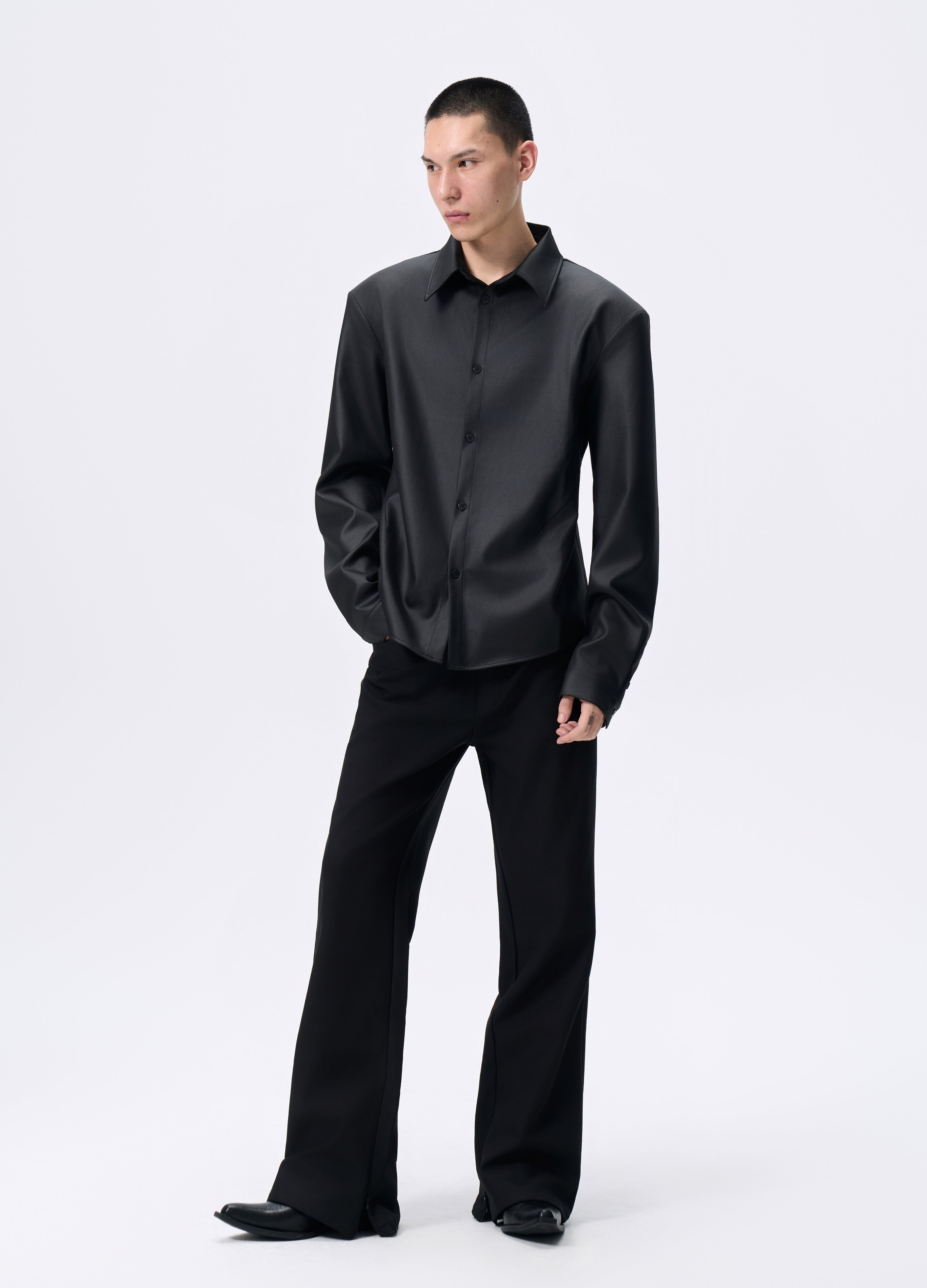 25FW SHEEN TWILL PADDED SHIRT