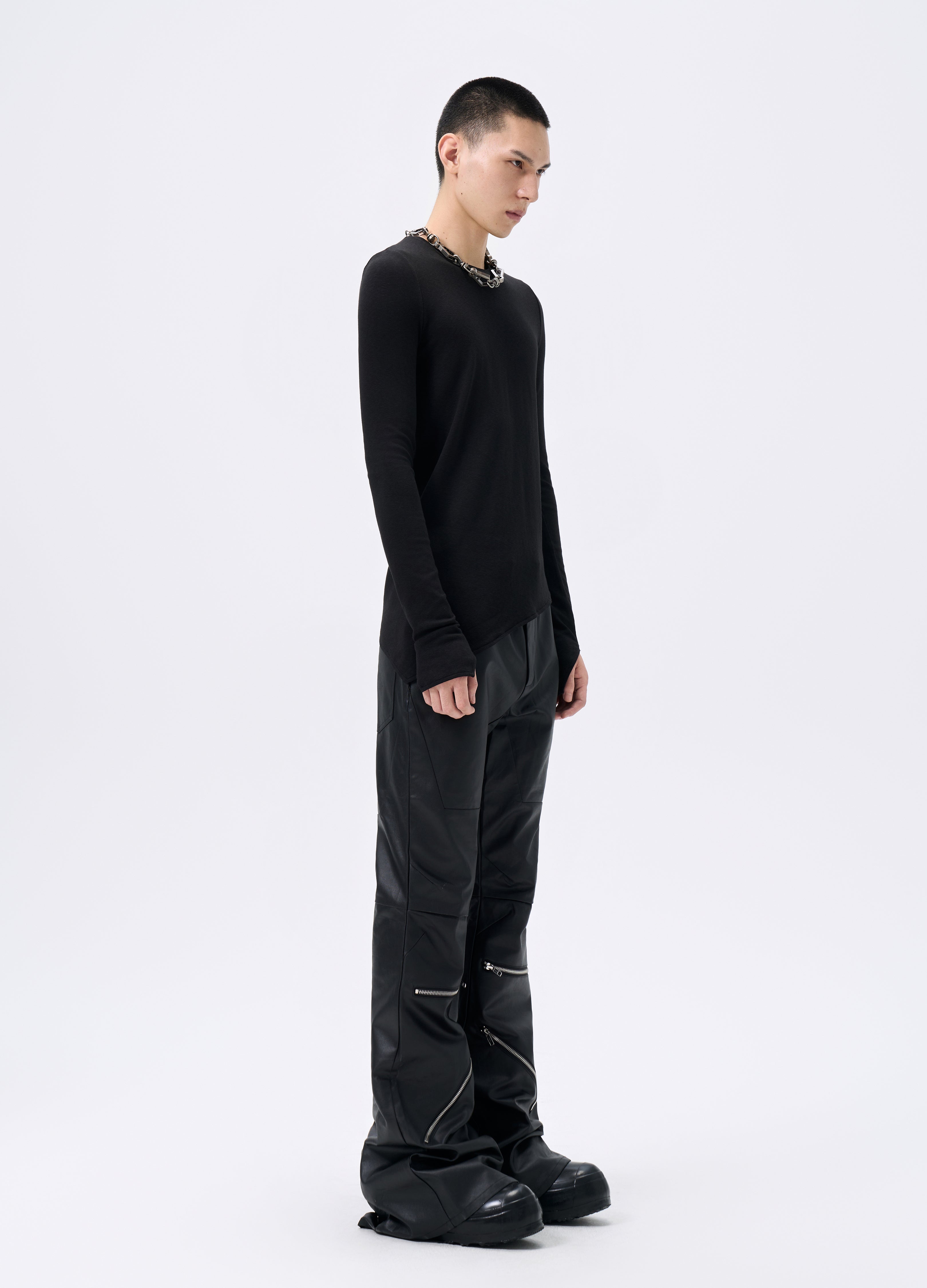 25FW ASYMMETRIC CUT BASE TEE