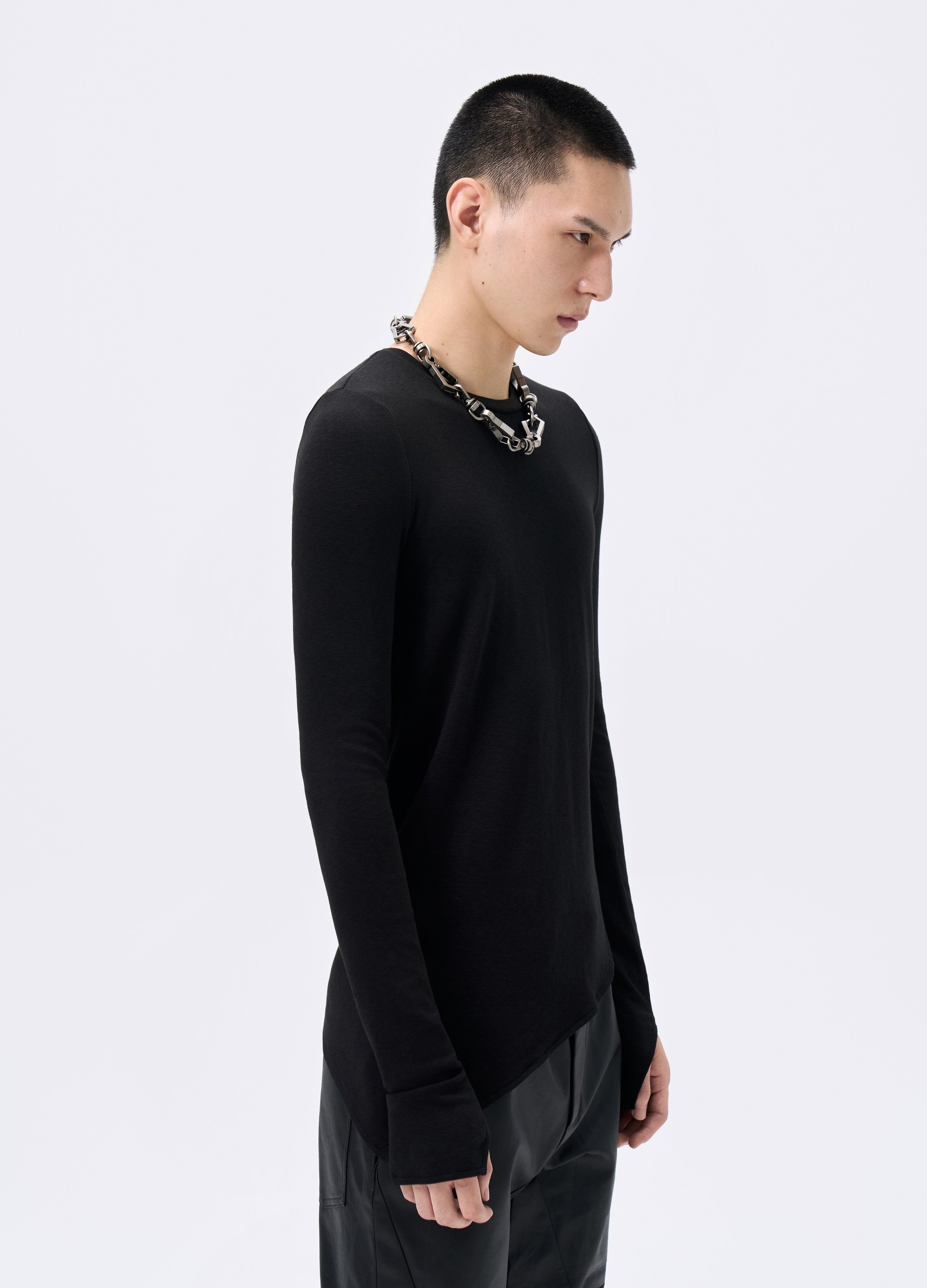 25FW ASYMMETRIC CUT BASE TEE