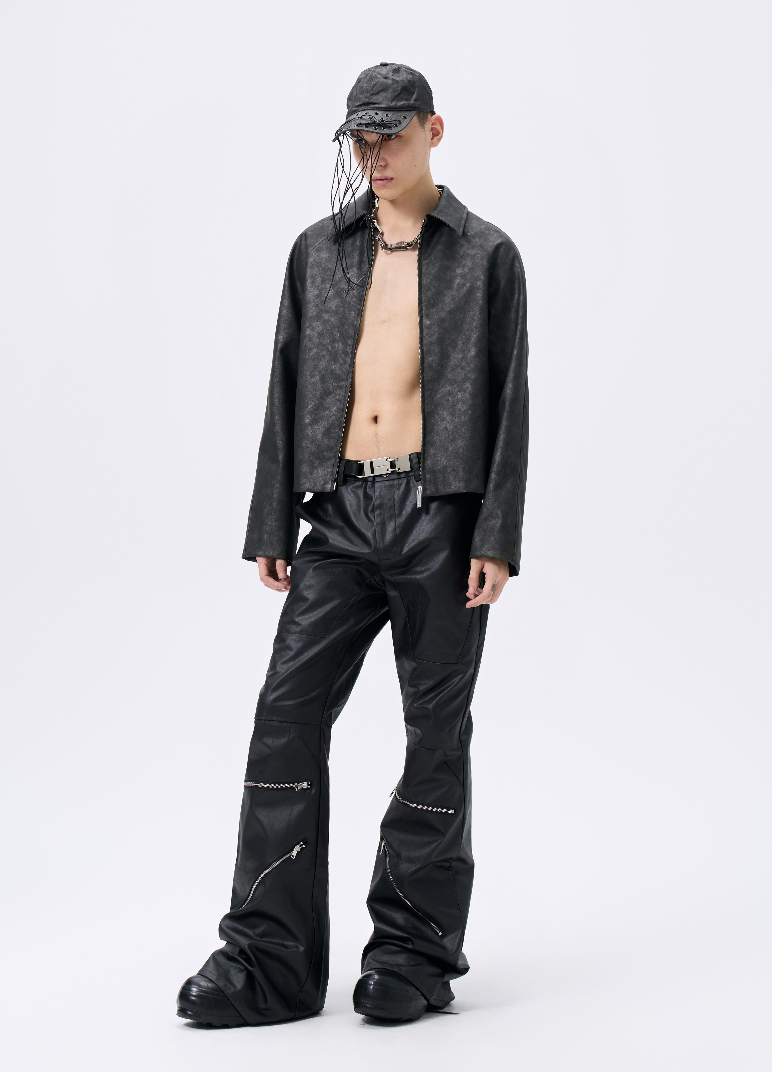 25FW WAVEWASH LEATHER RIDER JACKET