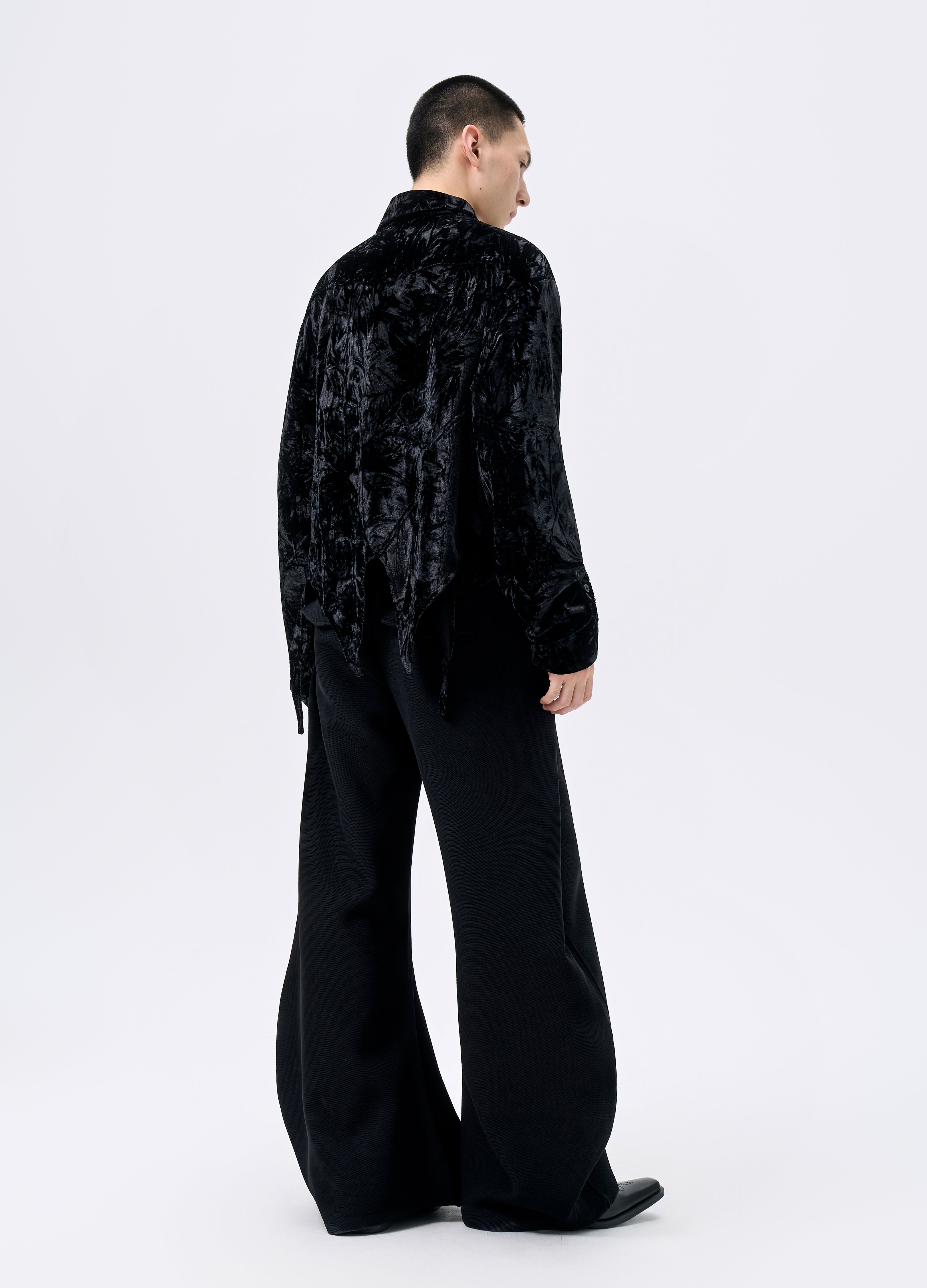 25FW VELVET SWALLOWTAIL SHIRT