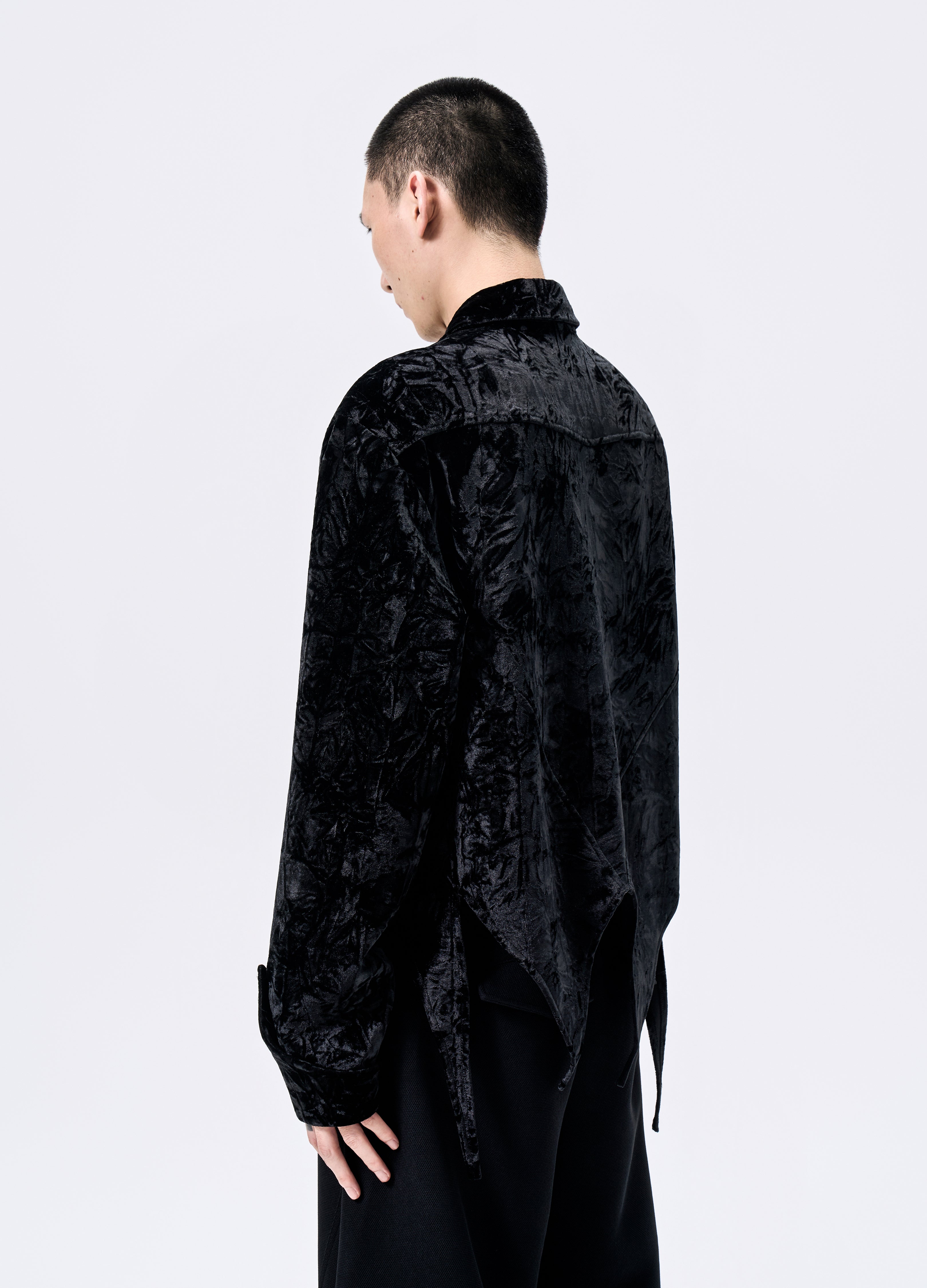 25FW VELVET SWALLOWTAIL SHIRT