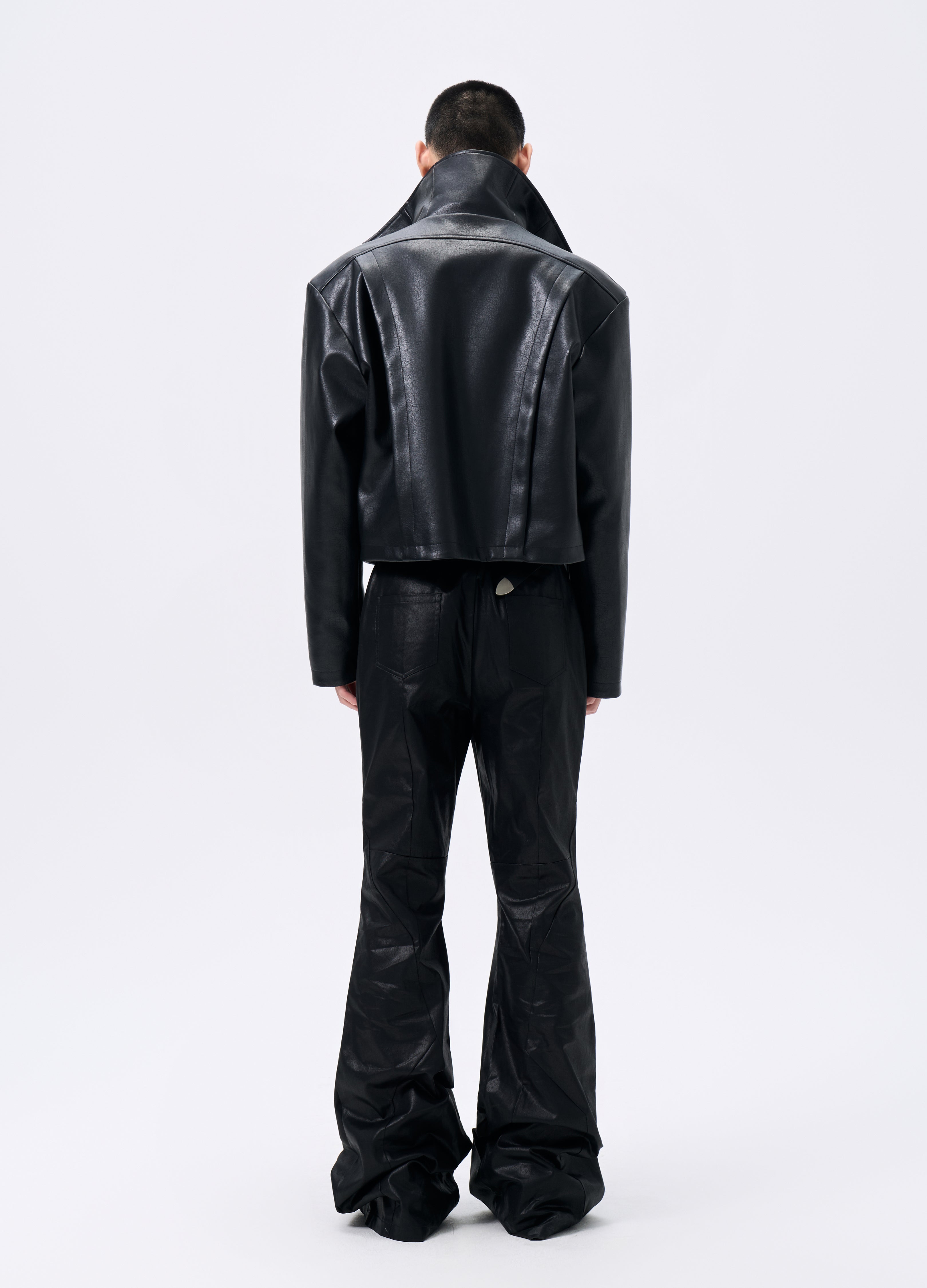 25FW TRI-CUT LEATHER MOTO JACKET