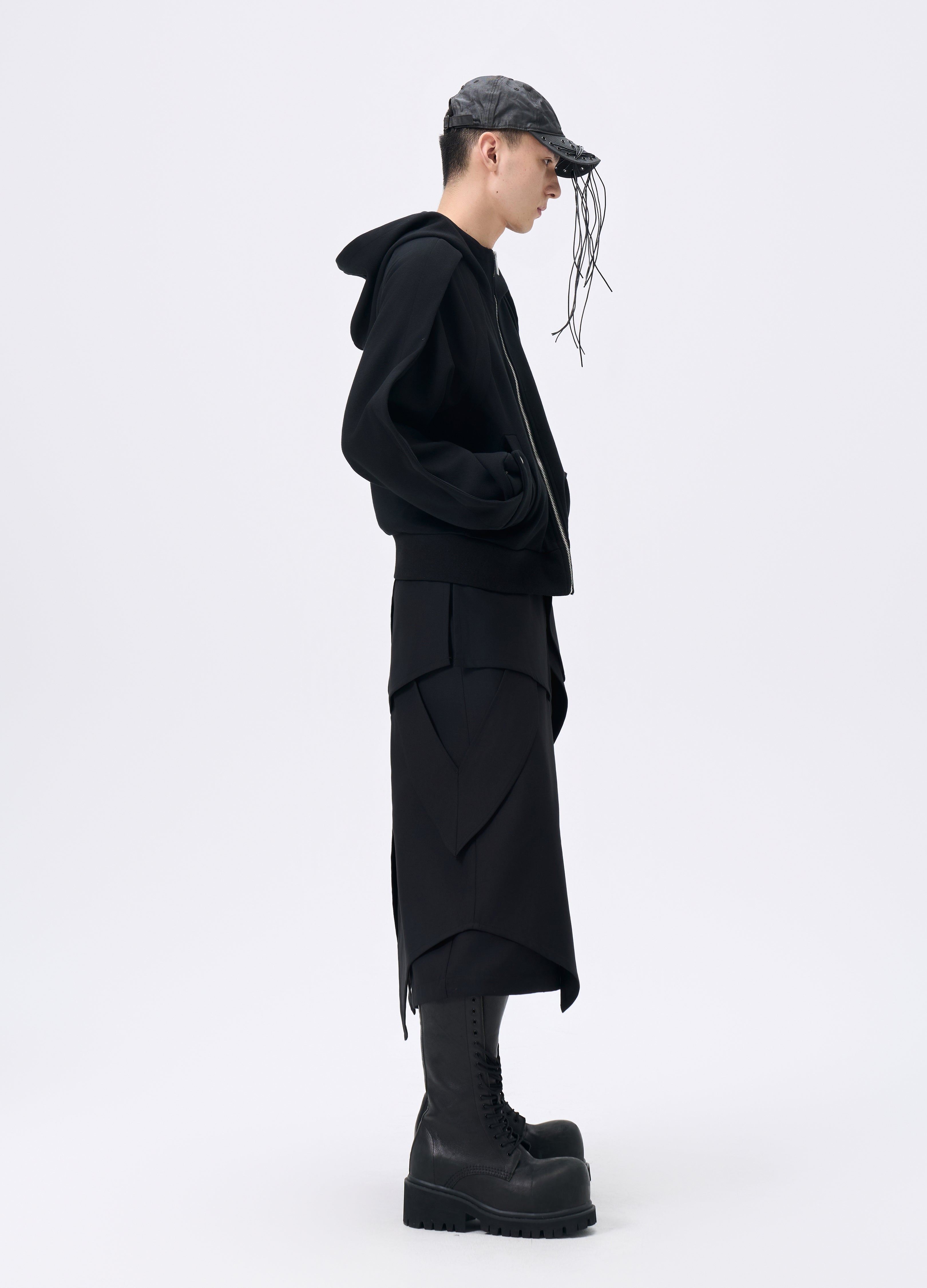 25FW ZIP LAYERED HOODED JACKET