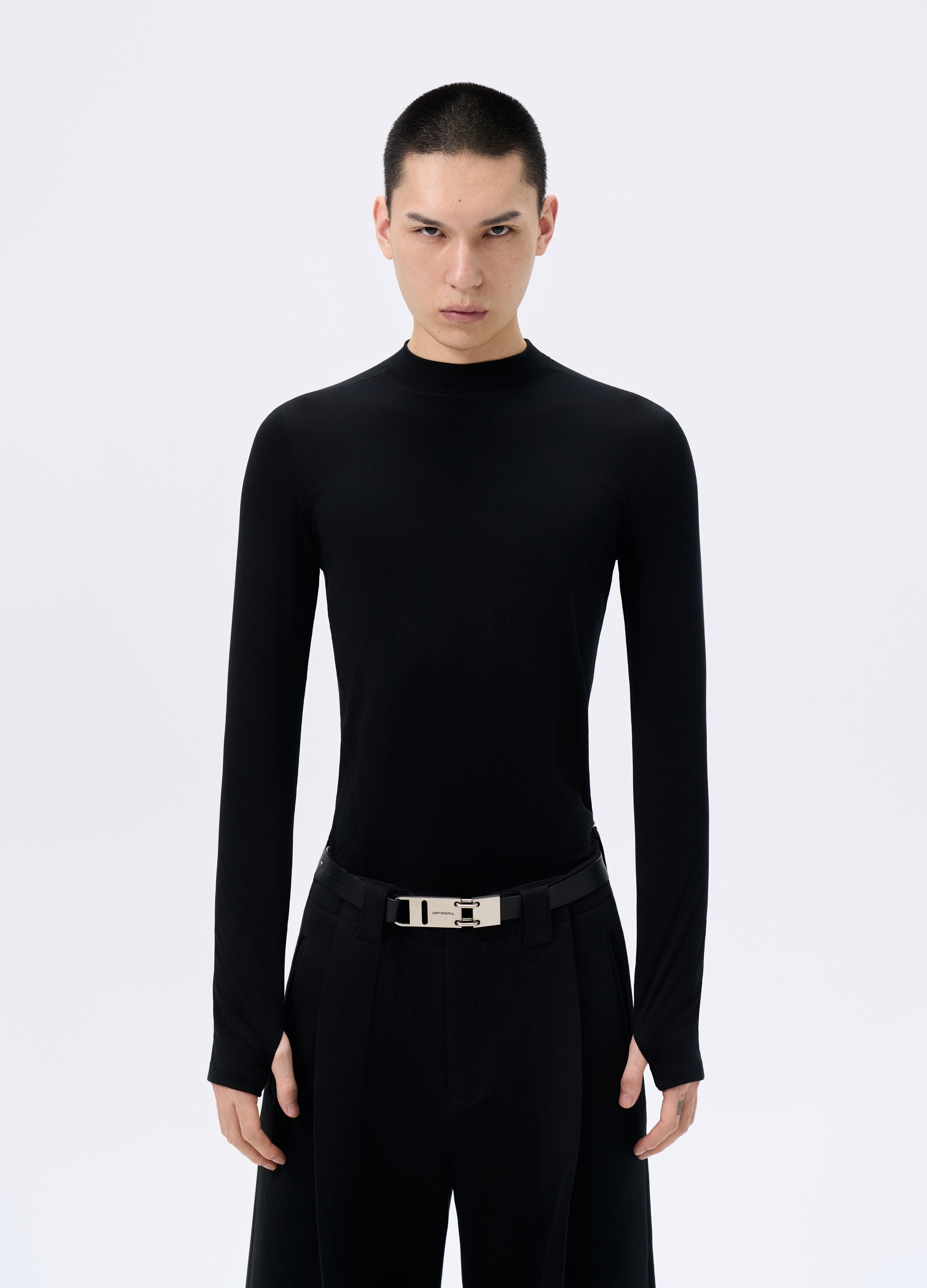 25FW BLACK WOOL BASE LAYER