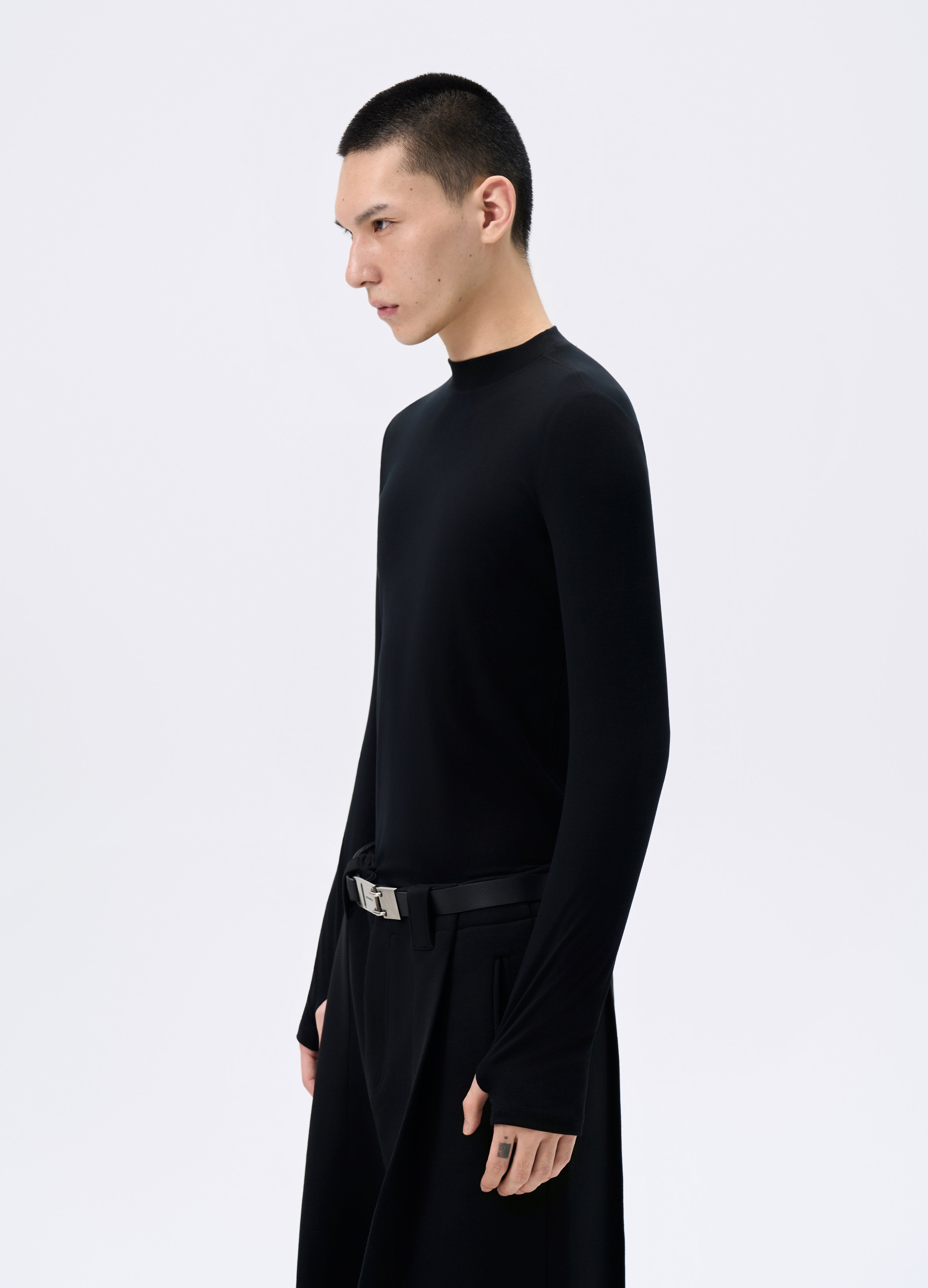 25FW BLACK WOOL BASE LAYER