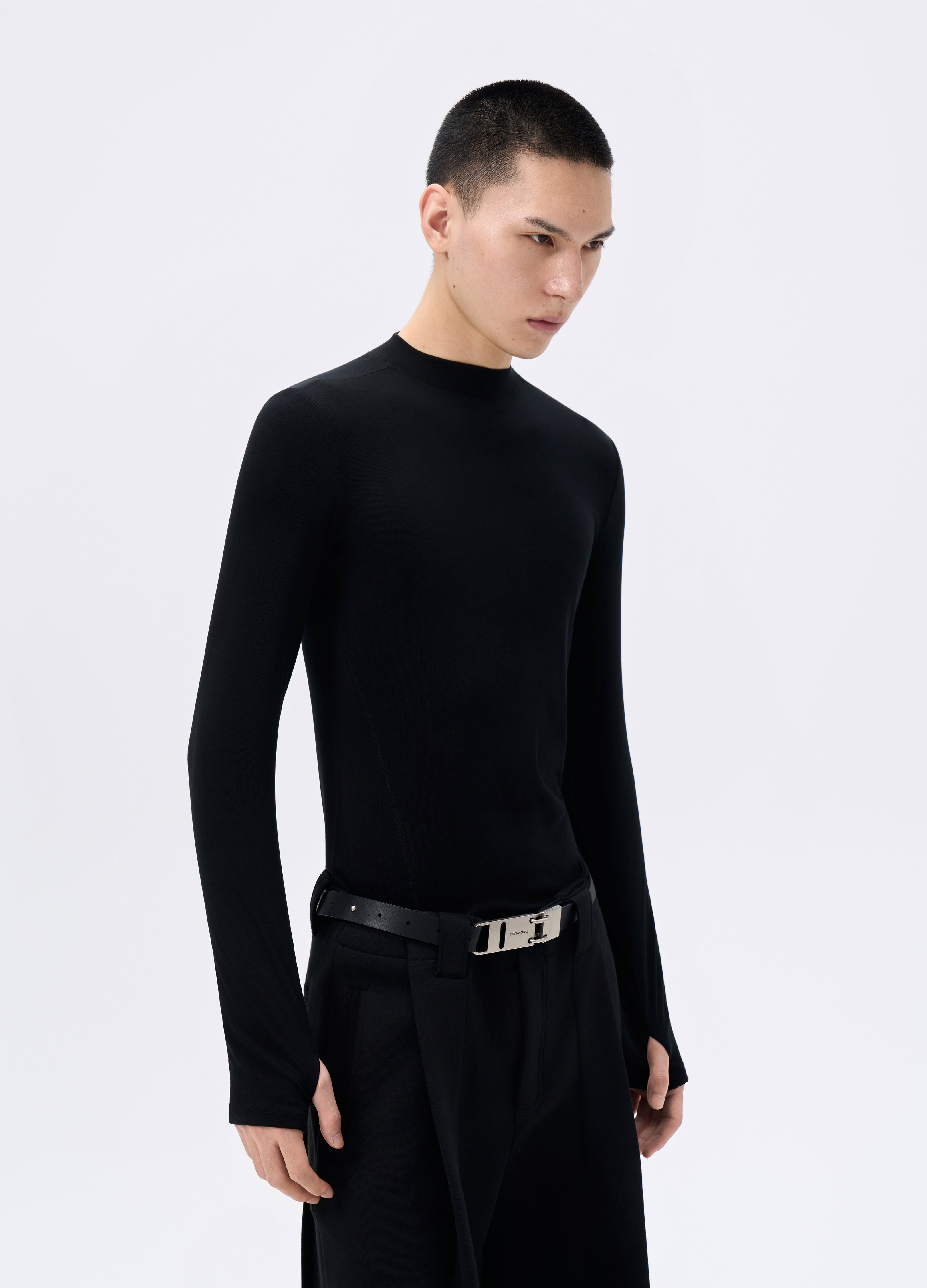 25FW BLACK WOOL BASE LAYER