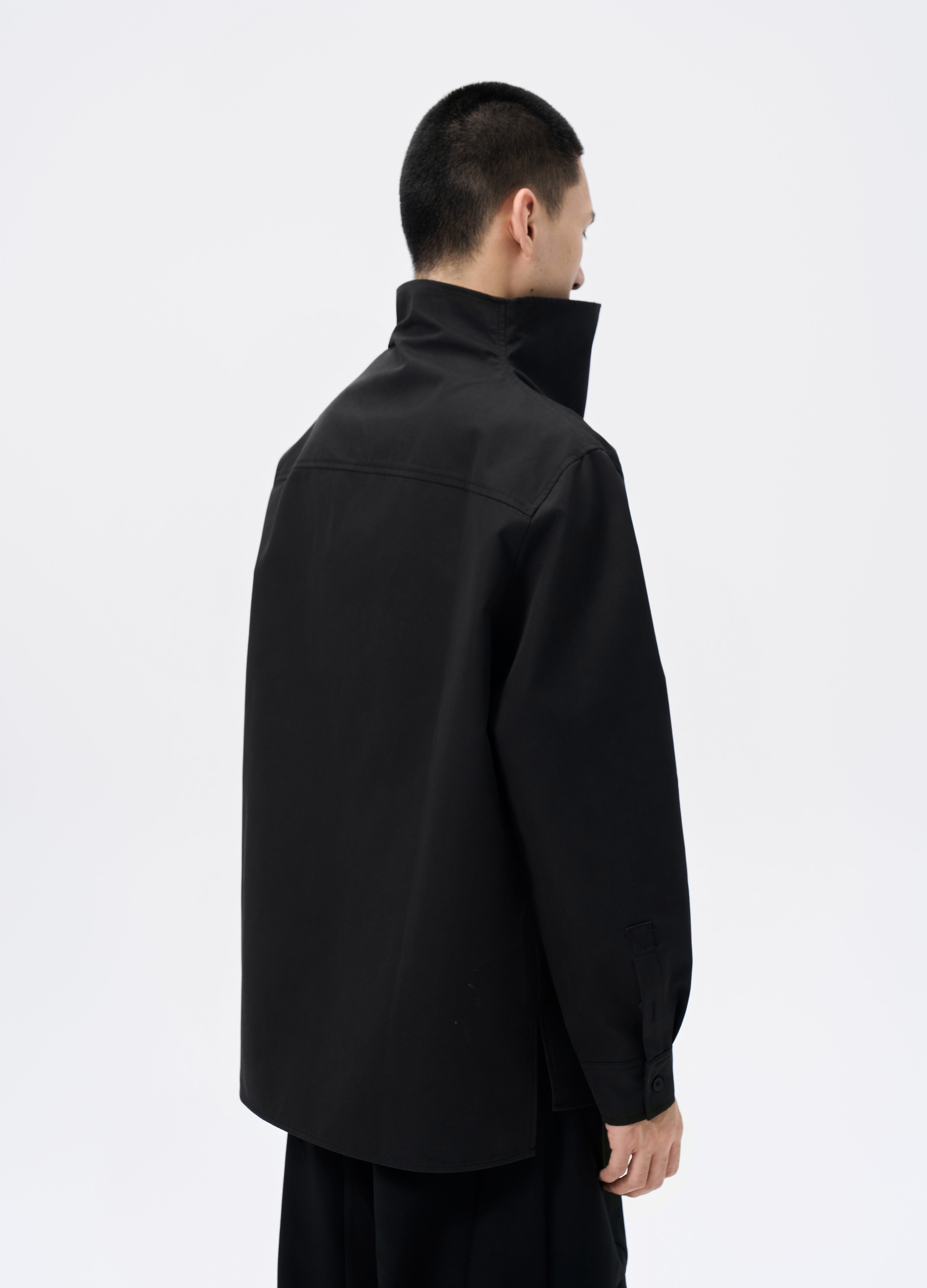 25FW HIGH-COLLAR SHADOW SHIRT