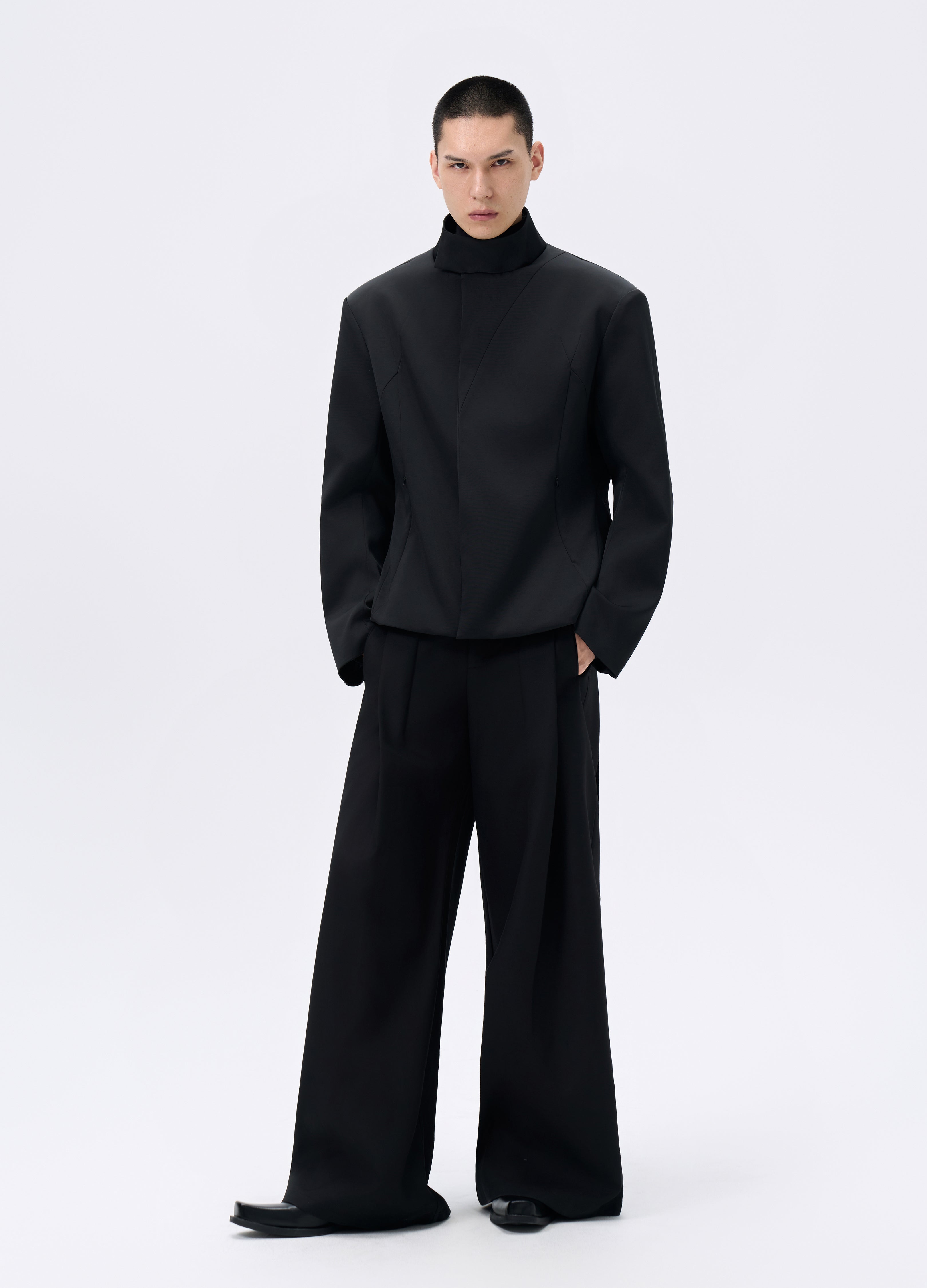 25FW HOURGLASS ZIP BLAZER