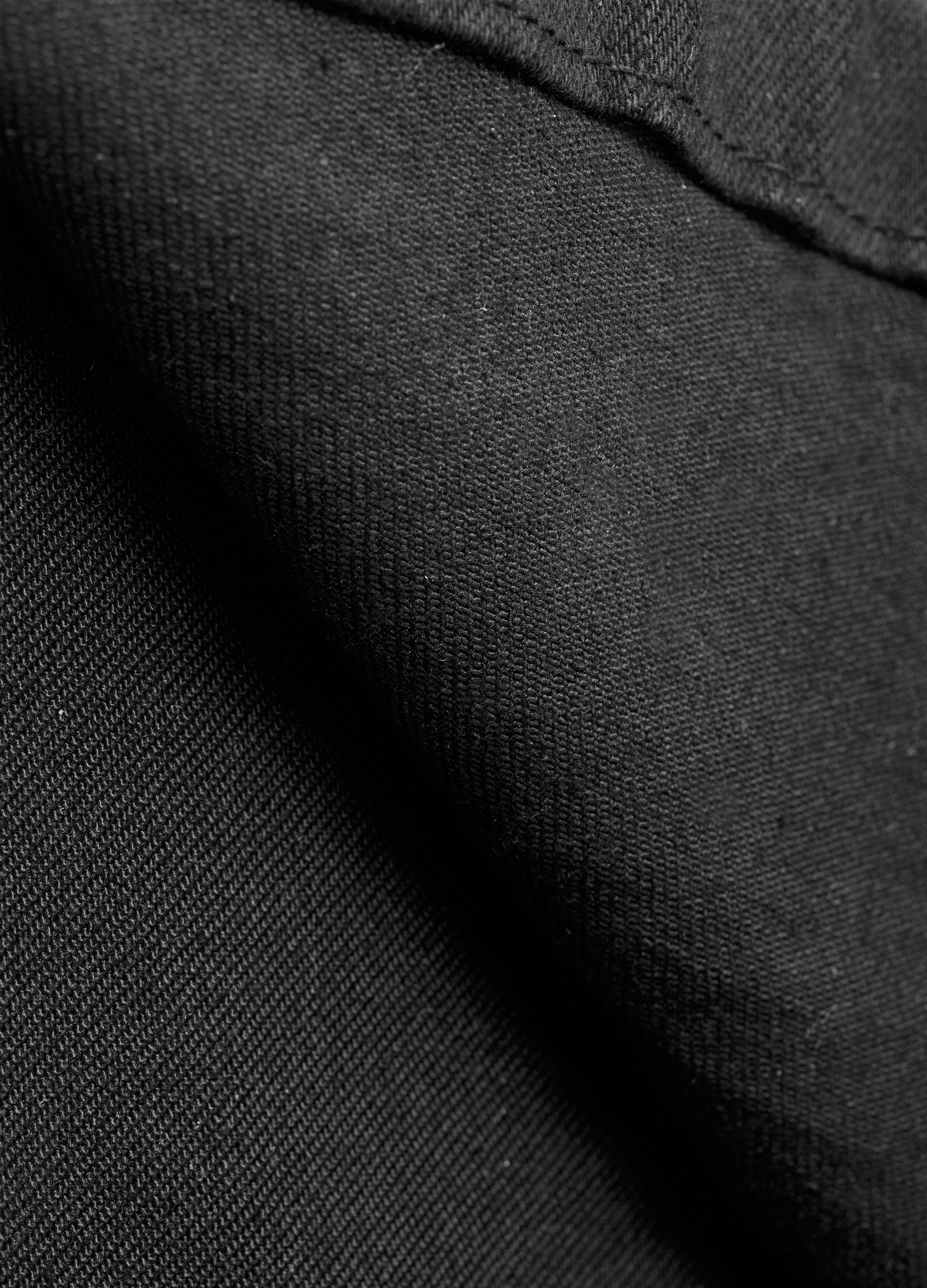 25FW WAXED FLARE DENIM TROUSERS