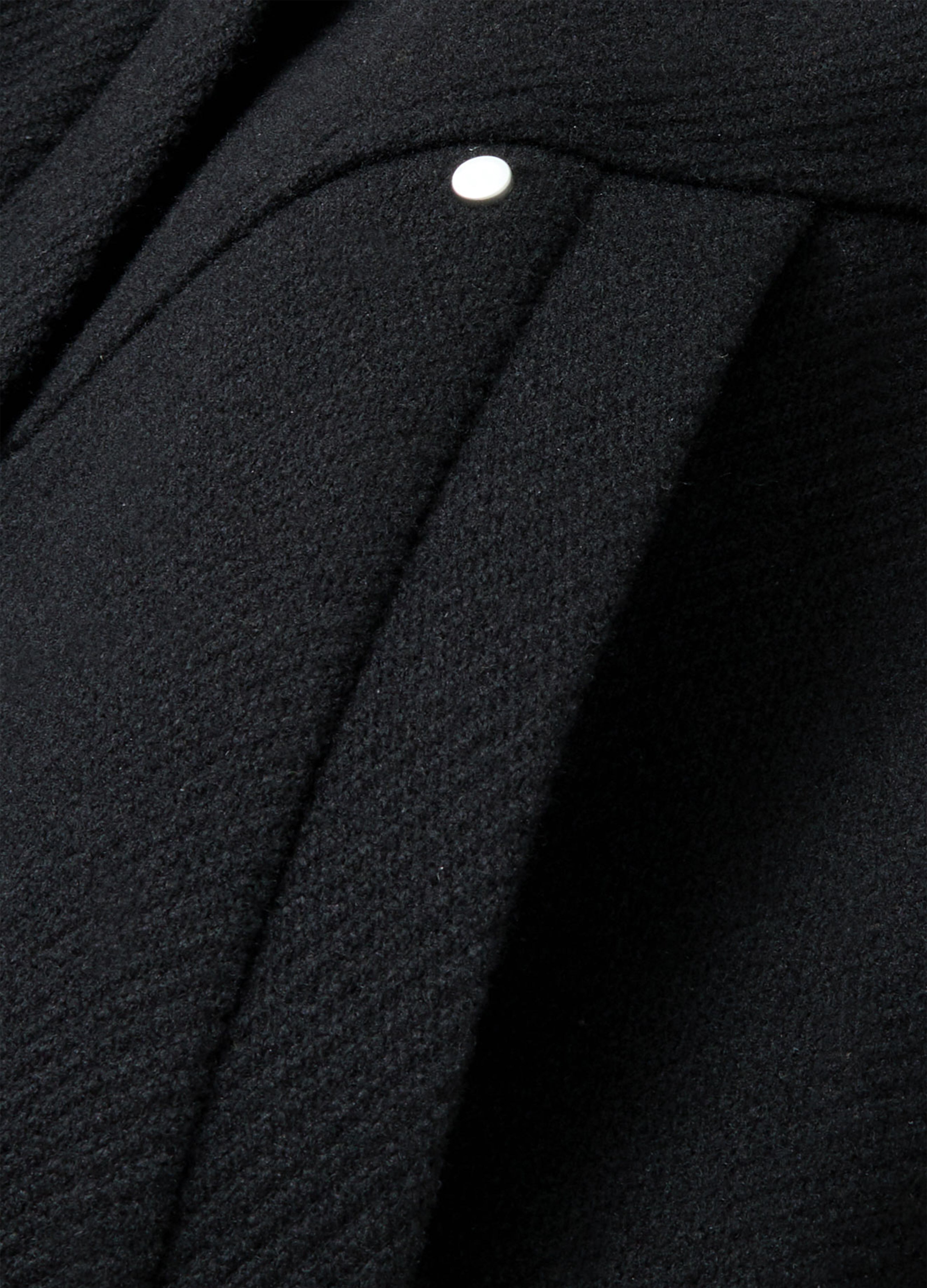 25FW DECONSTRUCT SLANT WOOL COAT