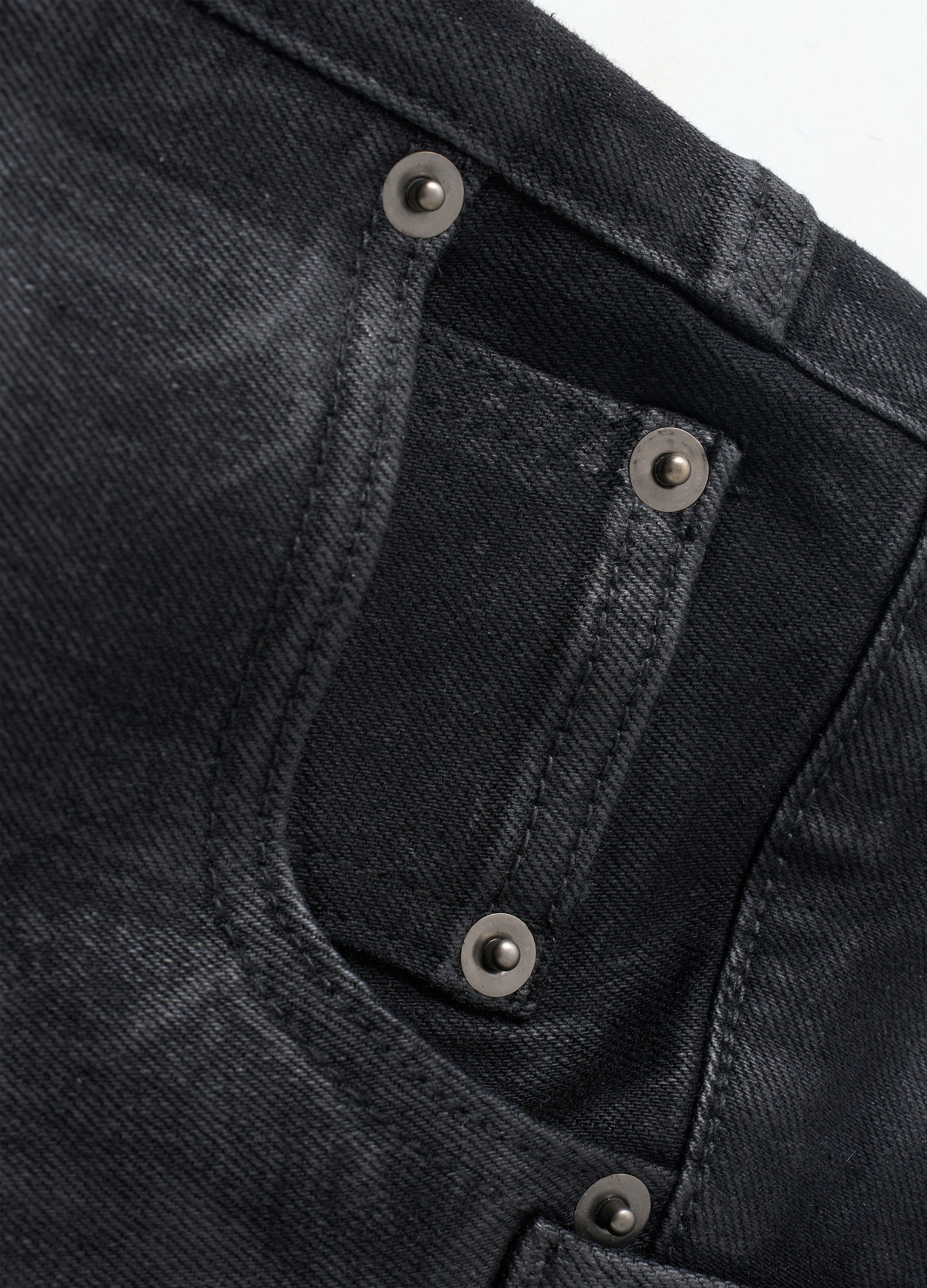 25FW HAND-WAXED STRAIGHT DENIM