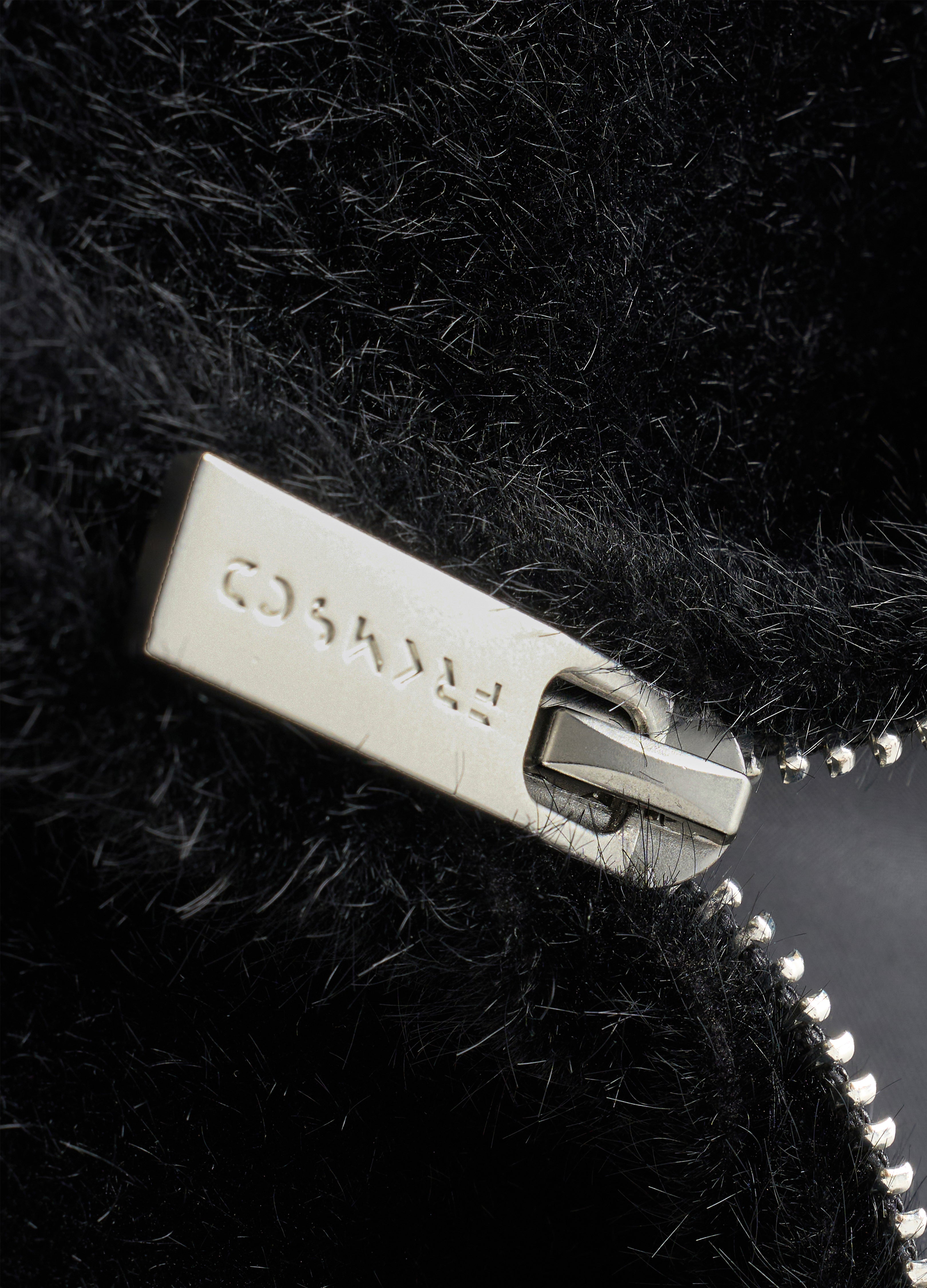 25FW STUDDED HORSEHAIR JACKET