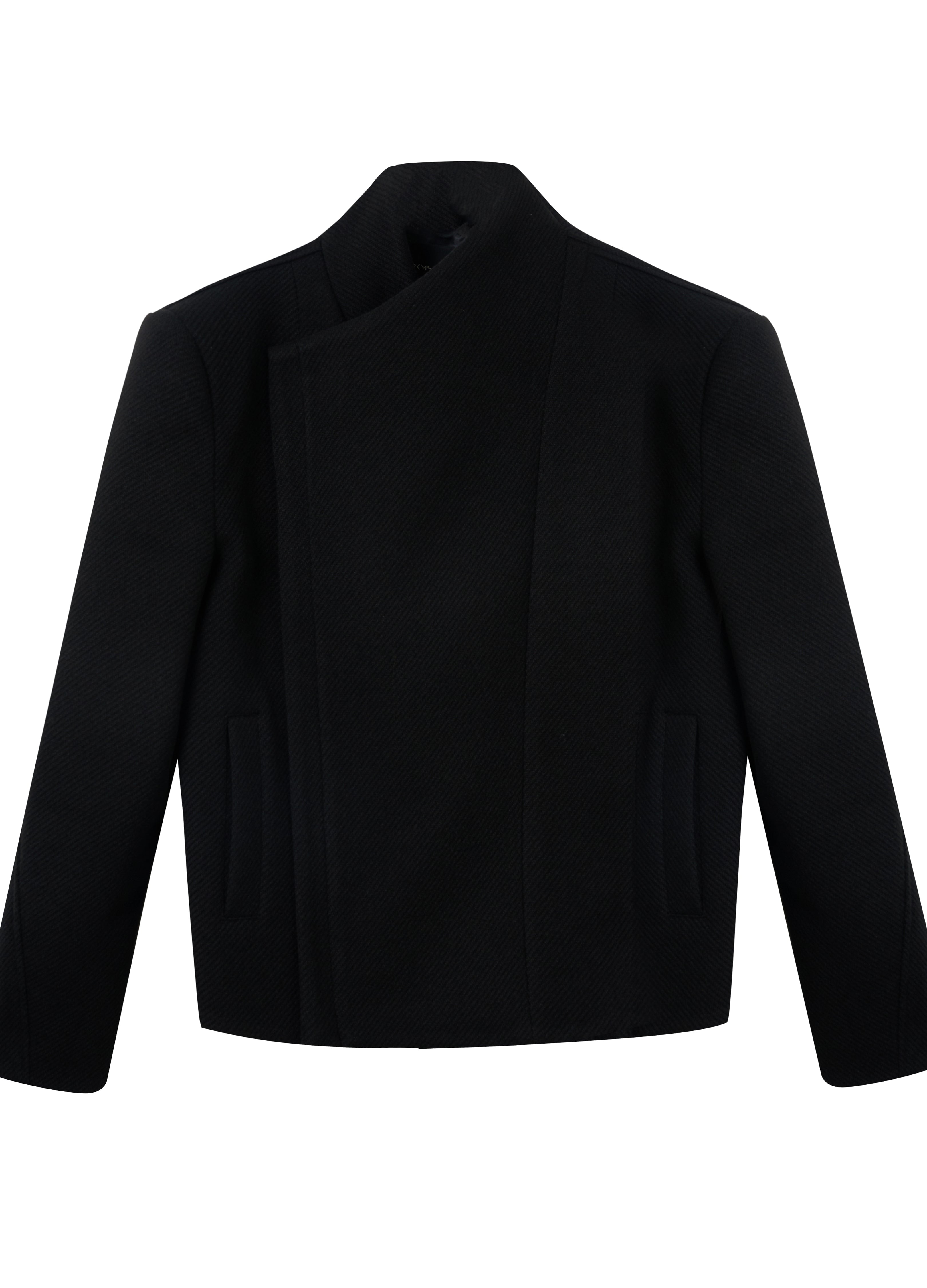 25FW DECONSTRUCT SLANT WOOL COAT