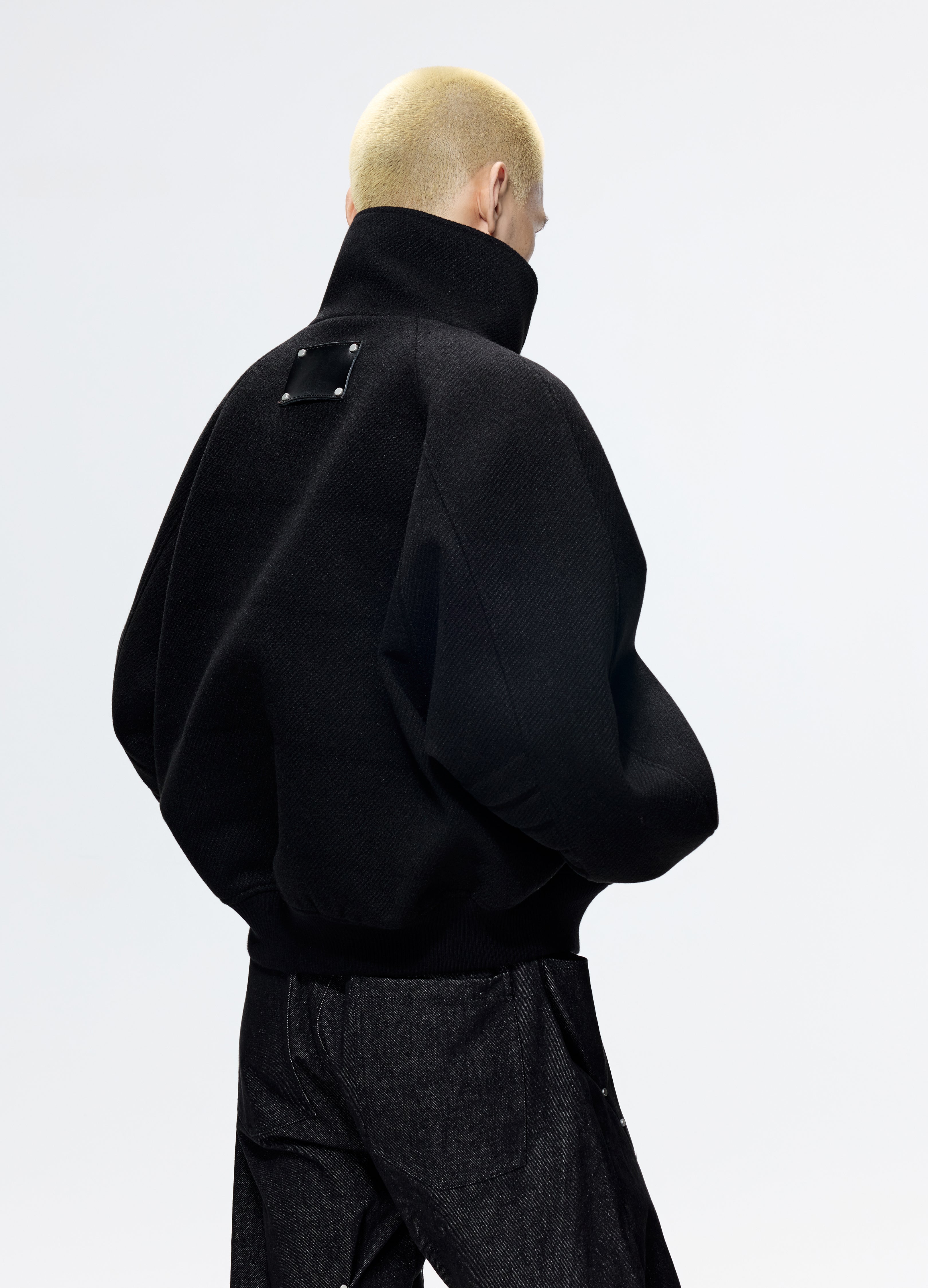 25FW DECONSTRUCT SLANT WOOL COAT