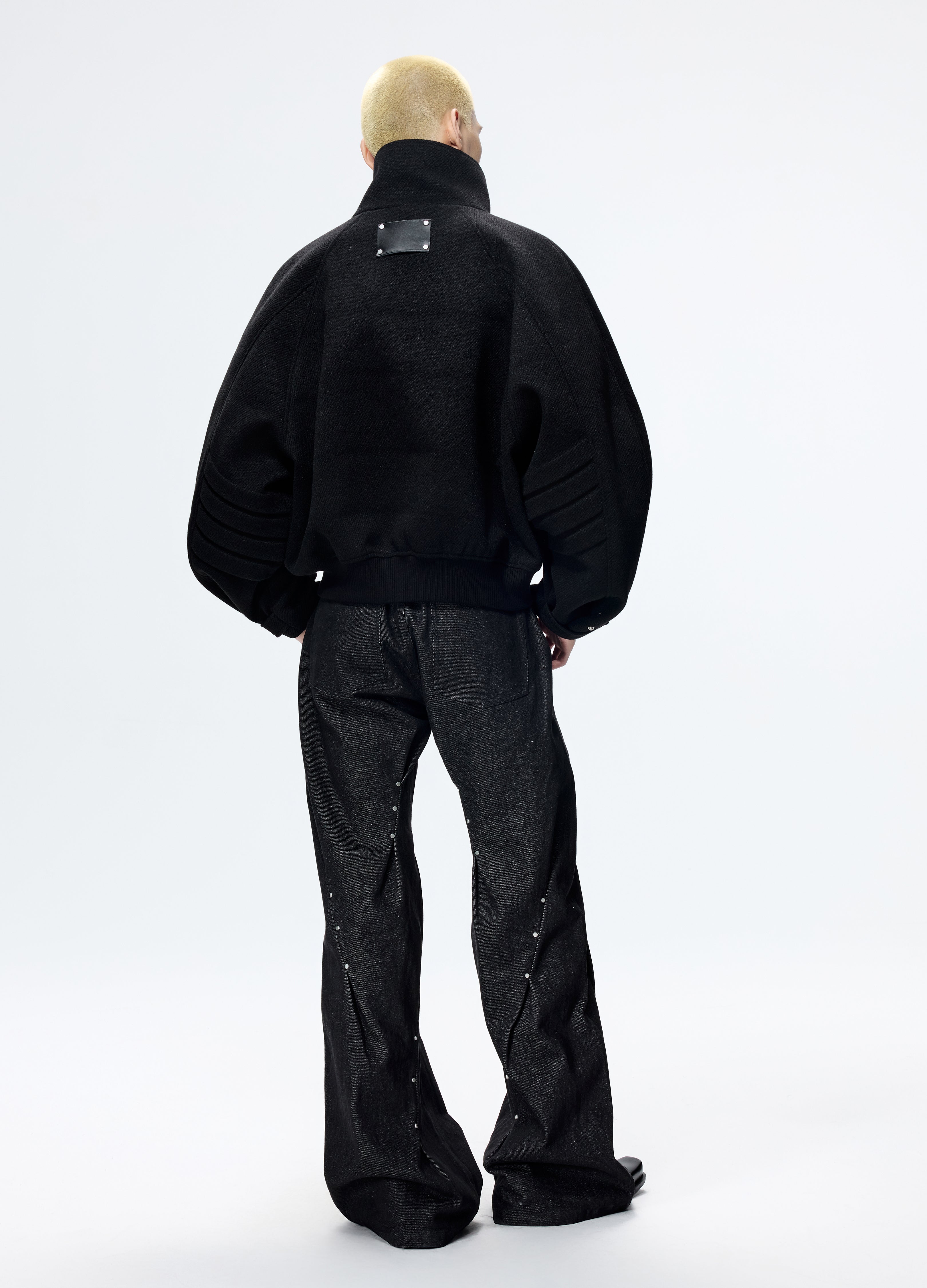 25FW DECONSTRUCT SLANT WOOL COAT