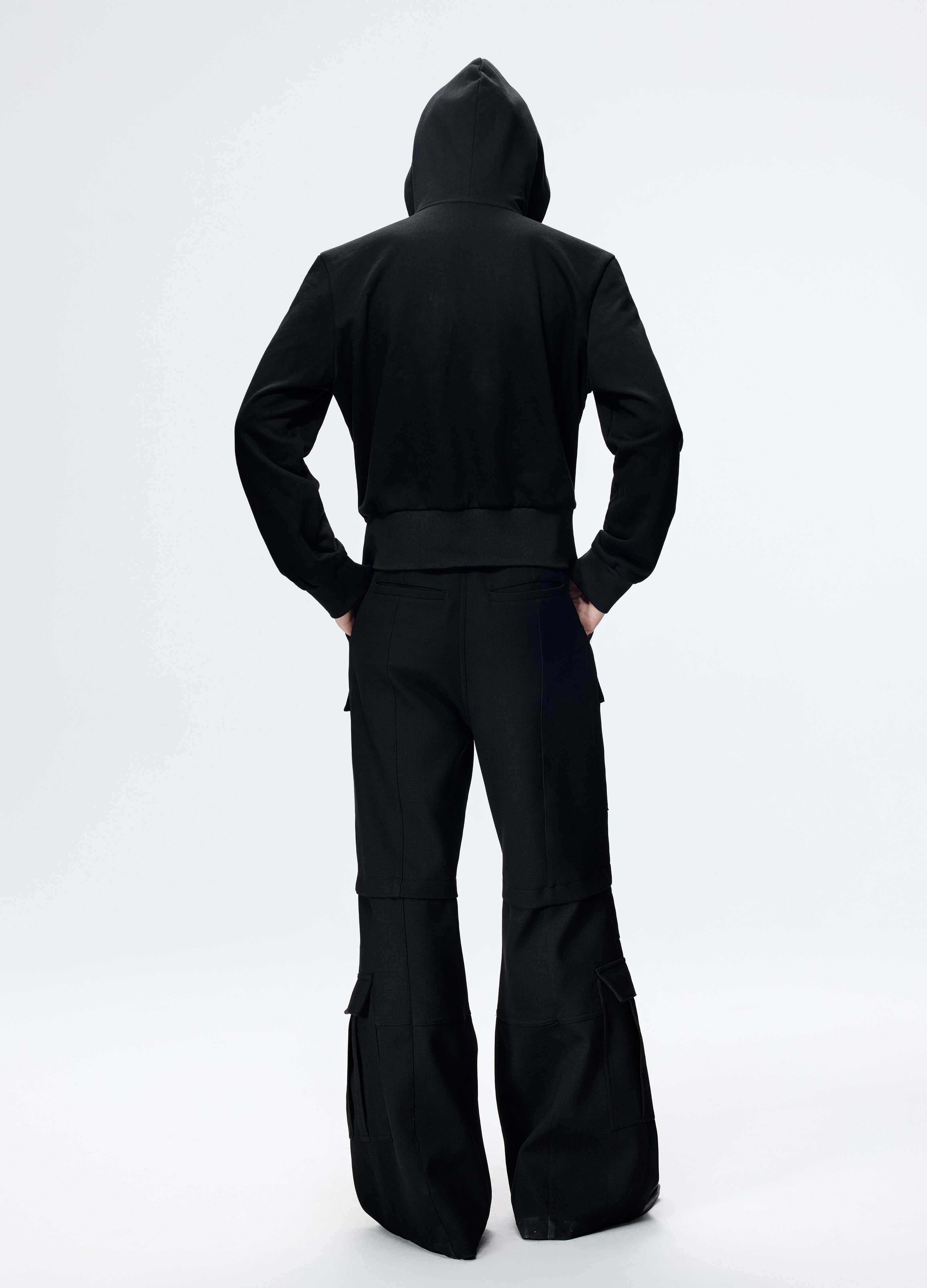 25FW FITTED HOODED CROPPED HOODIE