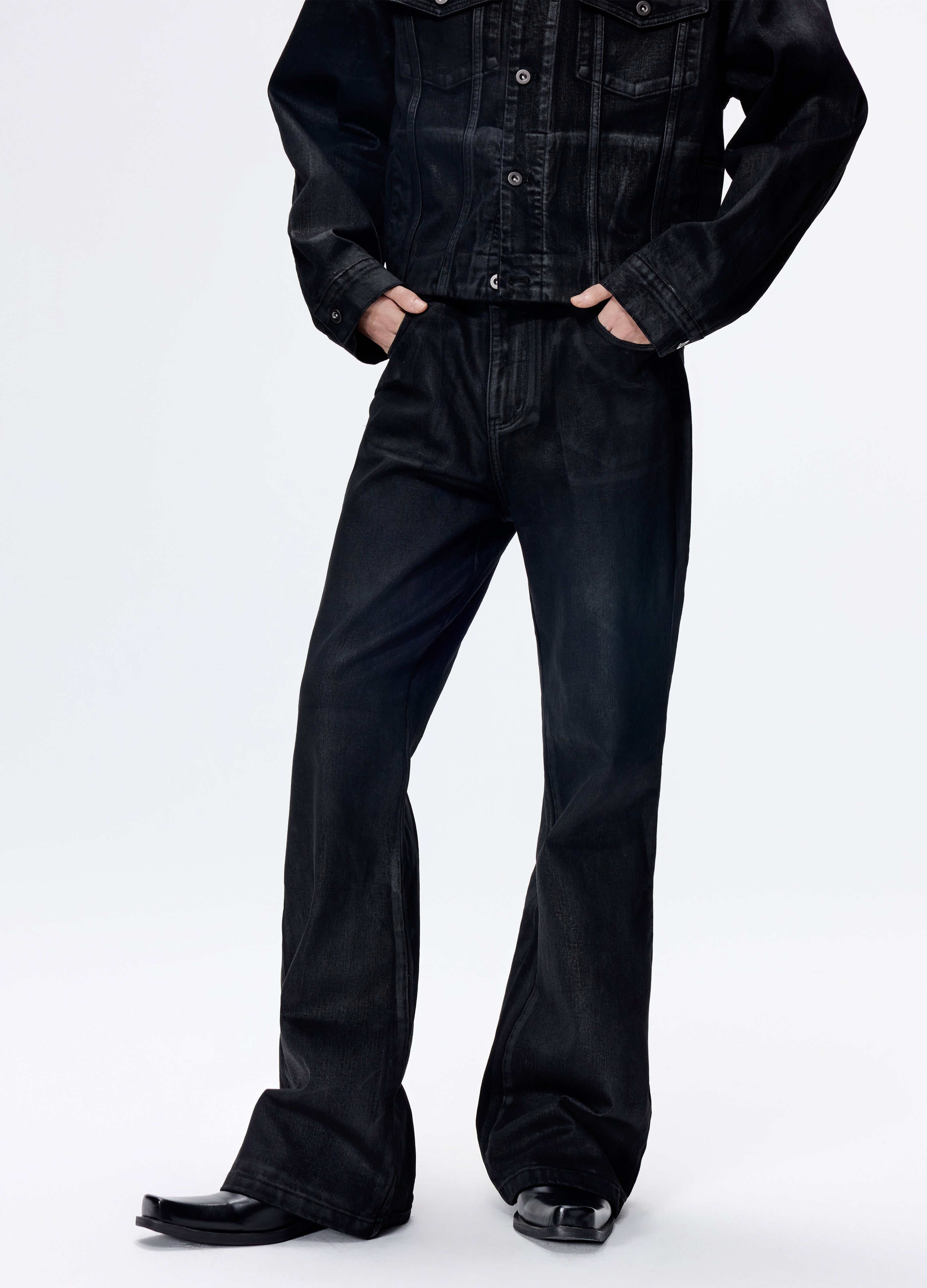 25FW HAND-WAXED STRAIGHT DENIM