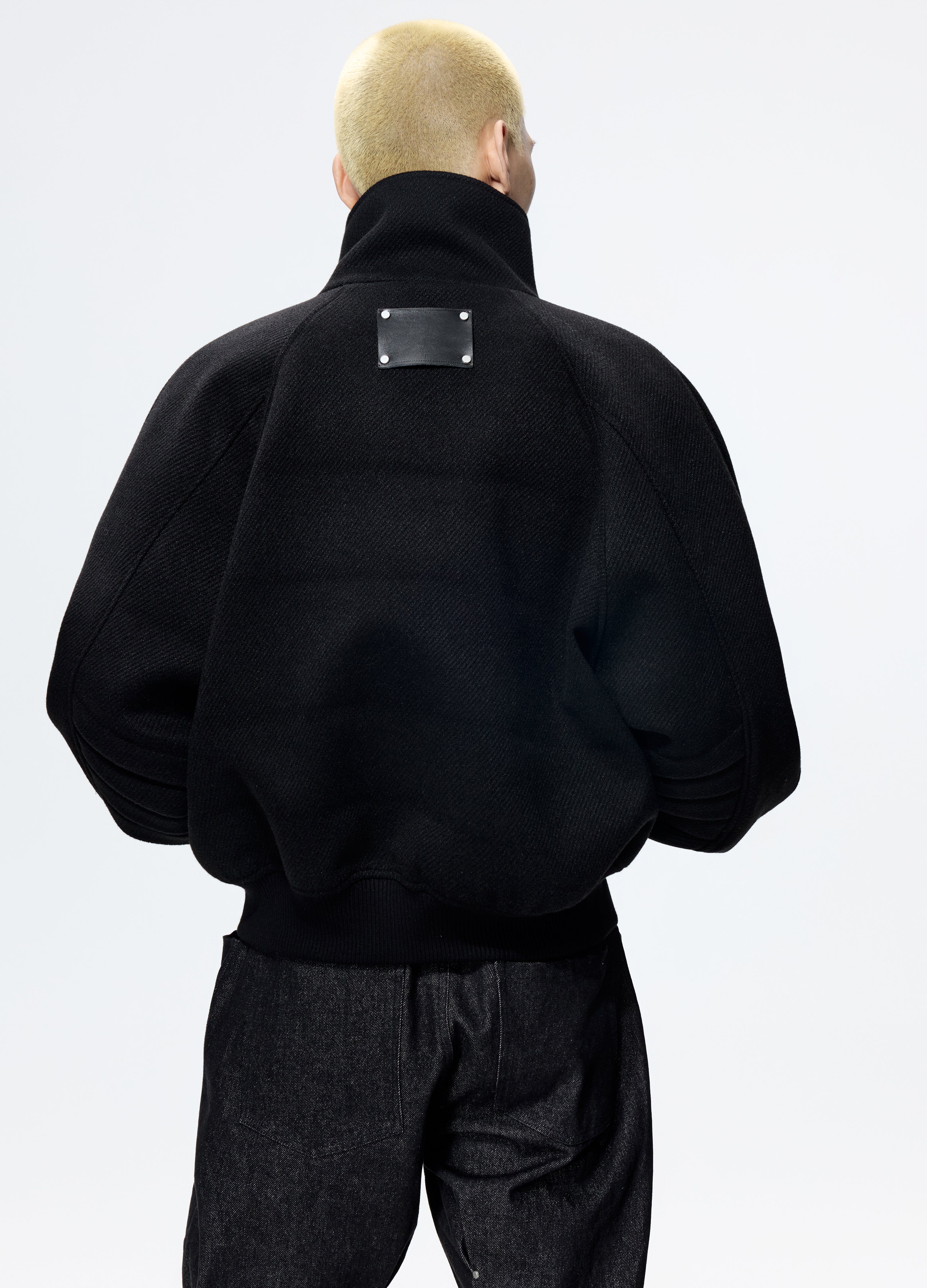 25FW DECONSTRUCT SLANT WOOL COAT