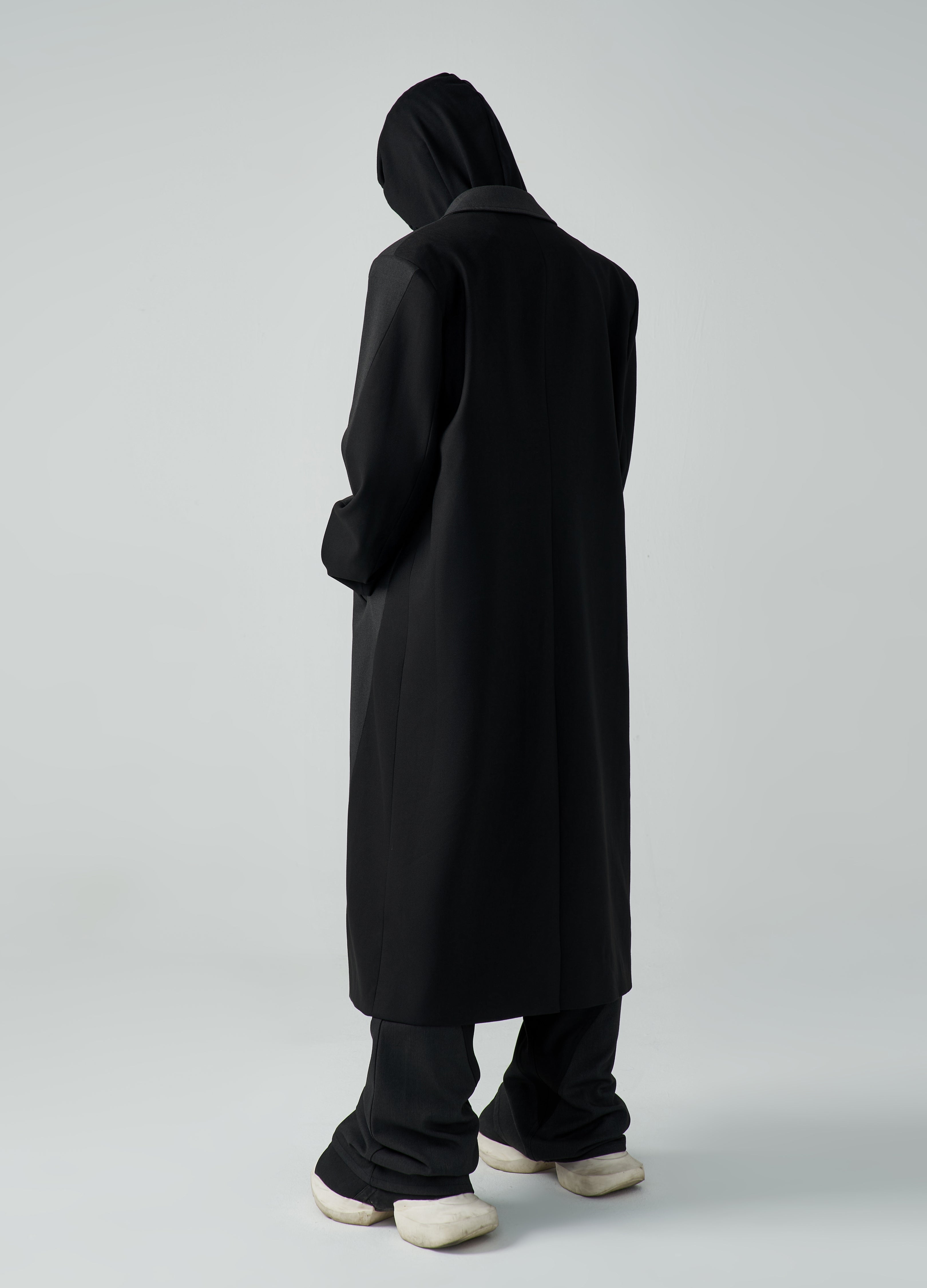 23FW Wool Spliced Coat