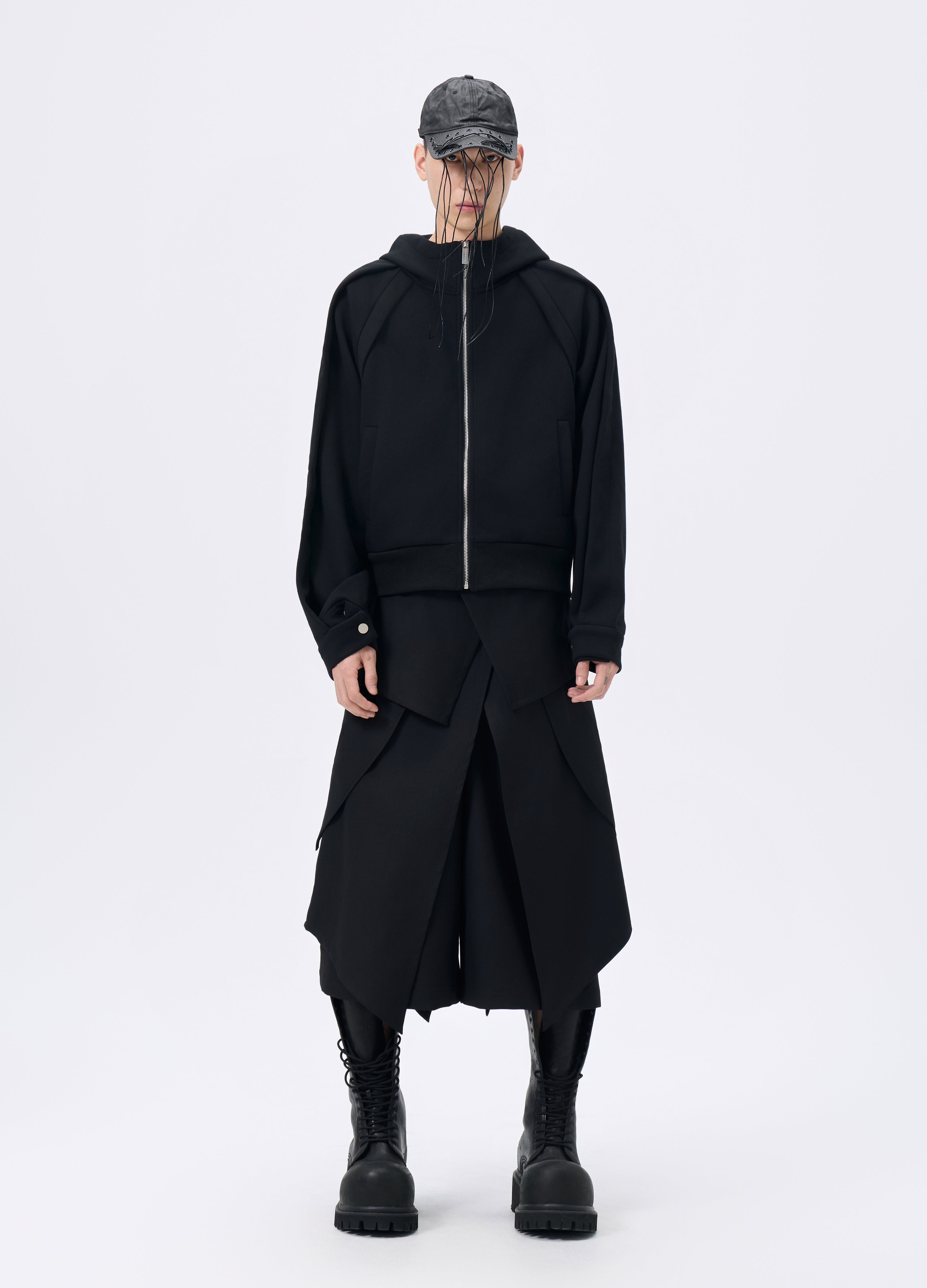 25FW ZIP LAYERED HOODED JACKET