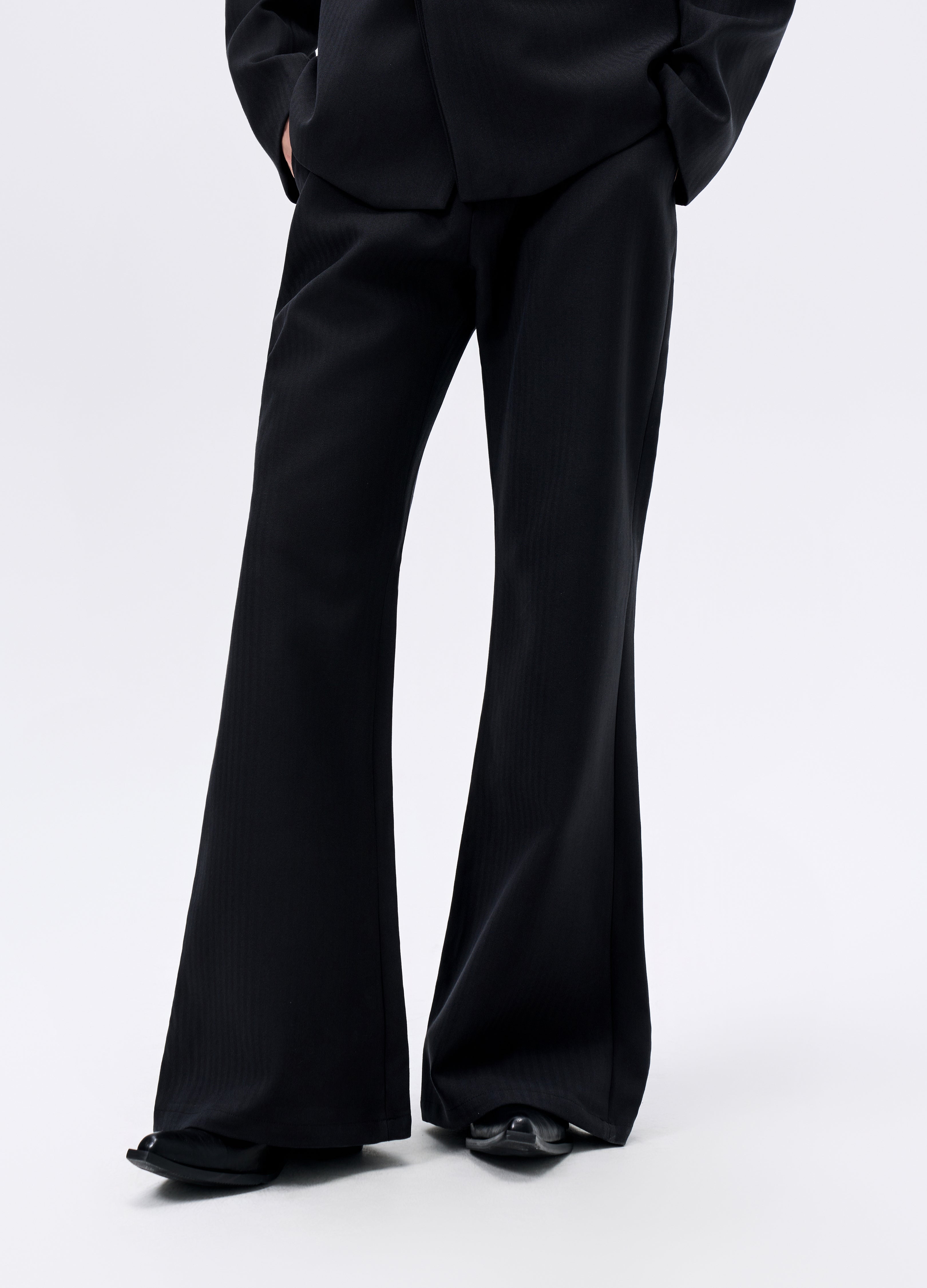 25FW HERRINGBONE FLARE TROUSERS