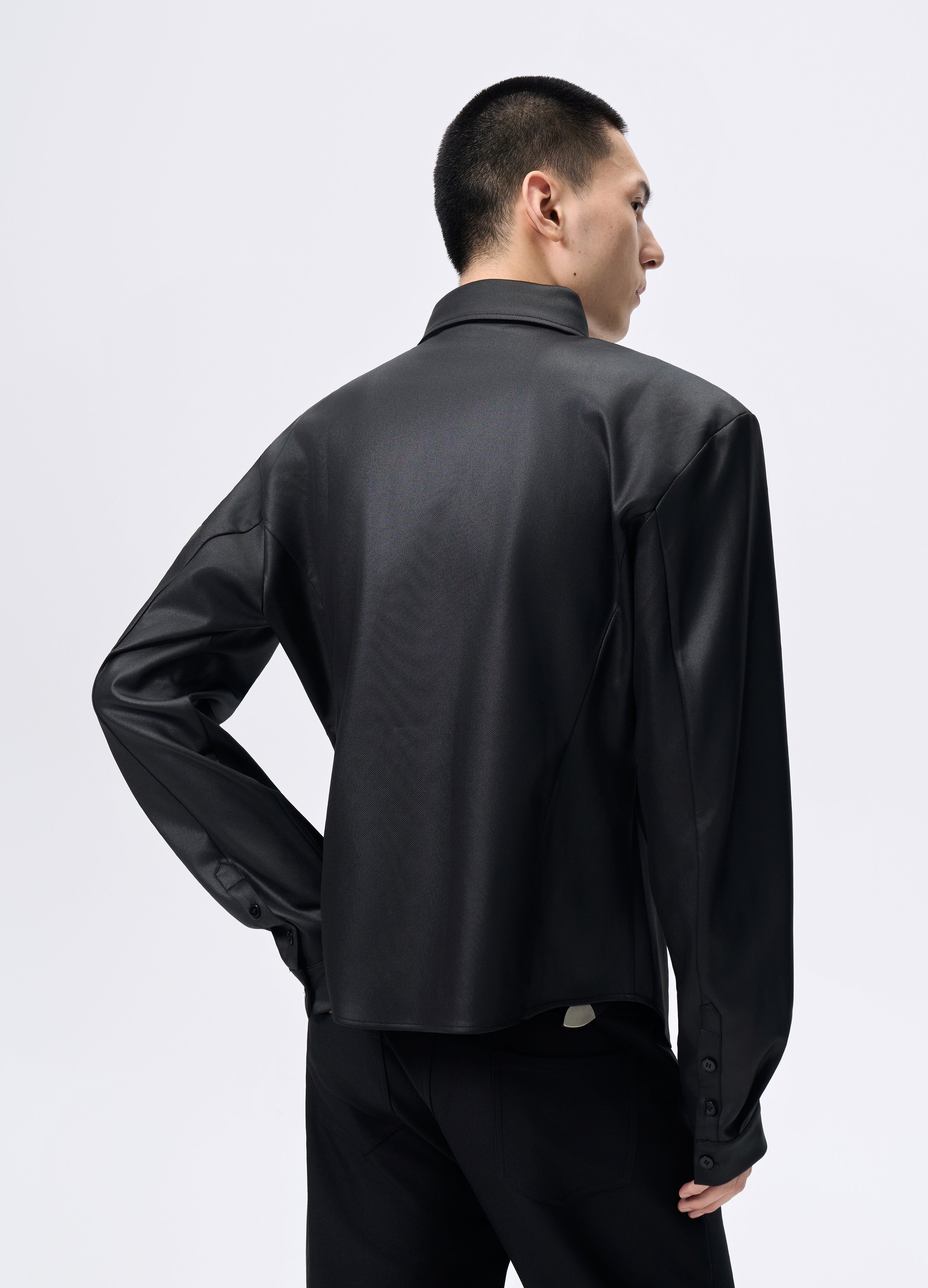 25FW SHEEN TWILL PADDED SHIRT