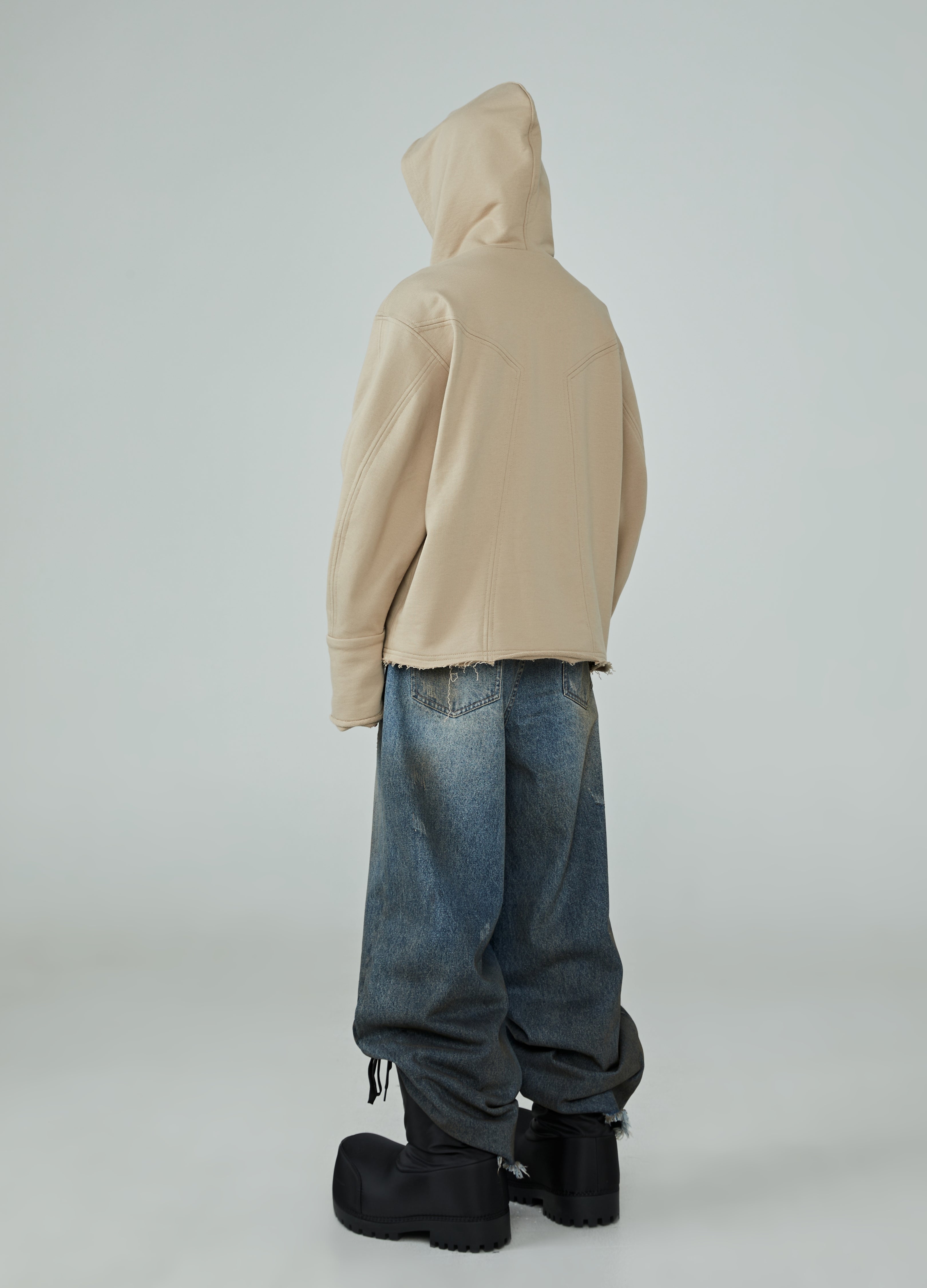 24SS Deconstructed Drift Zip Hoodie