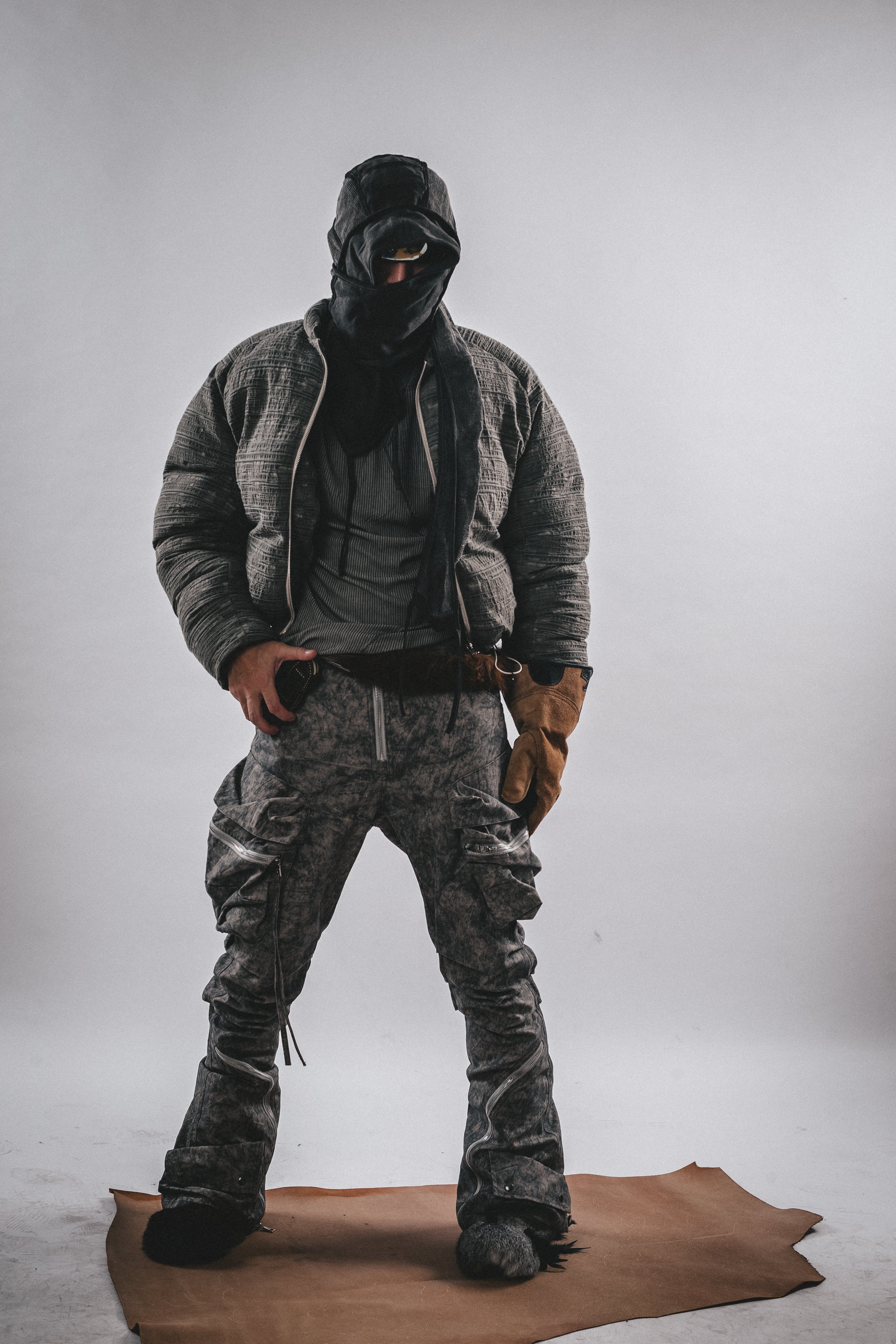 DRKLEI Wasteland Texture Puffer Jacket