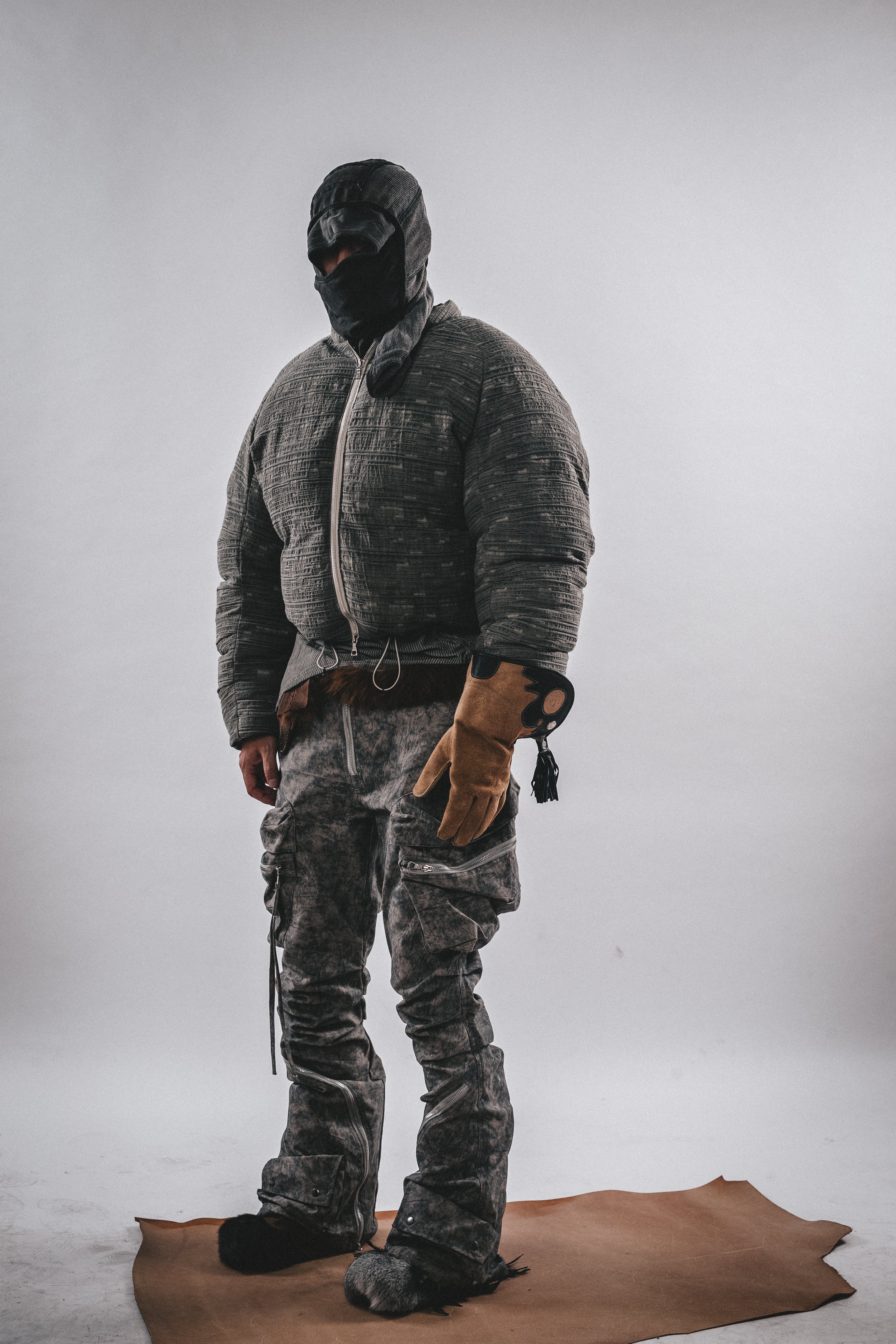 DRKLEI Wasteland Texture Puffer Jacket