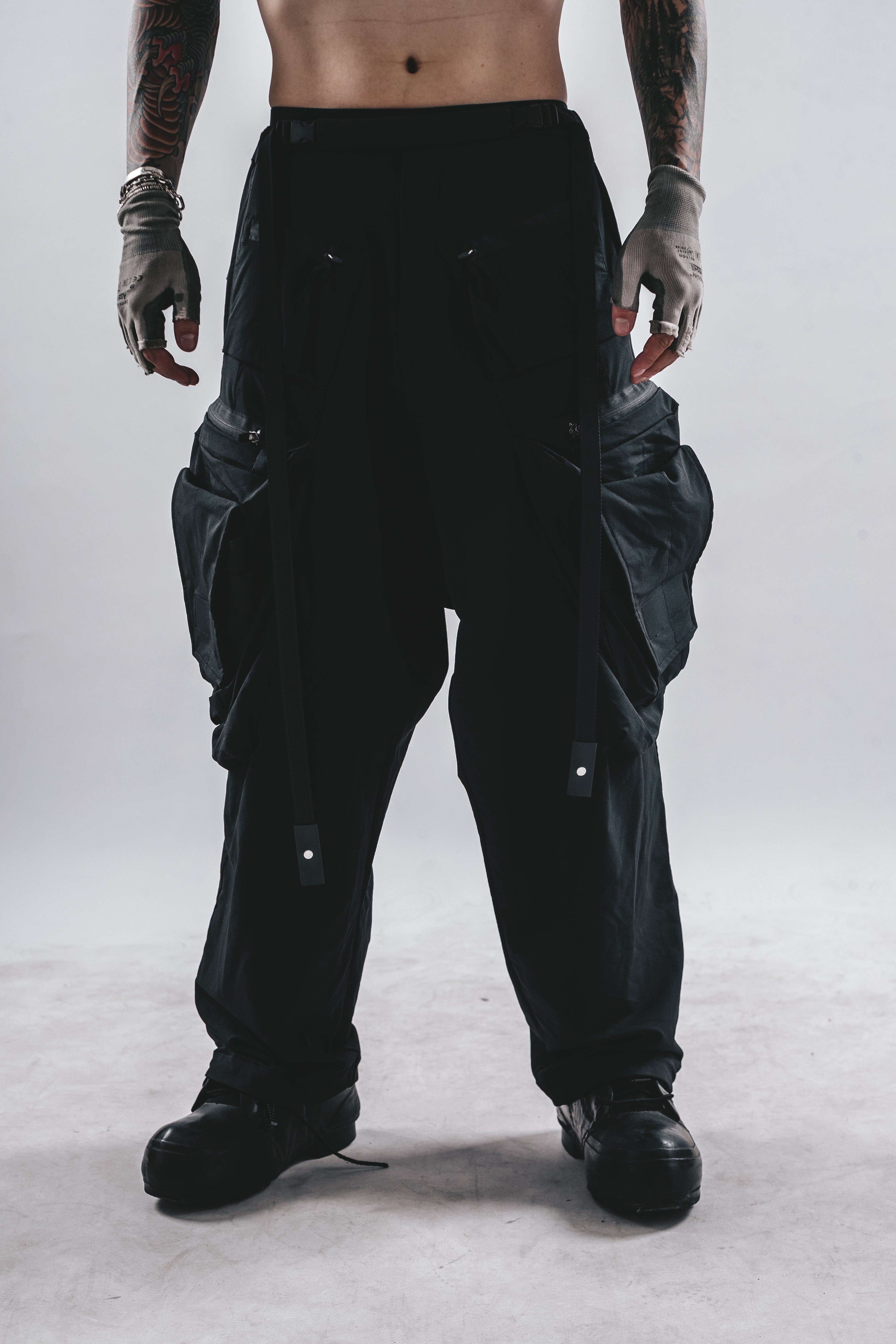 DRKLEI UTILITY WIDE CARGO PANTS
