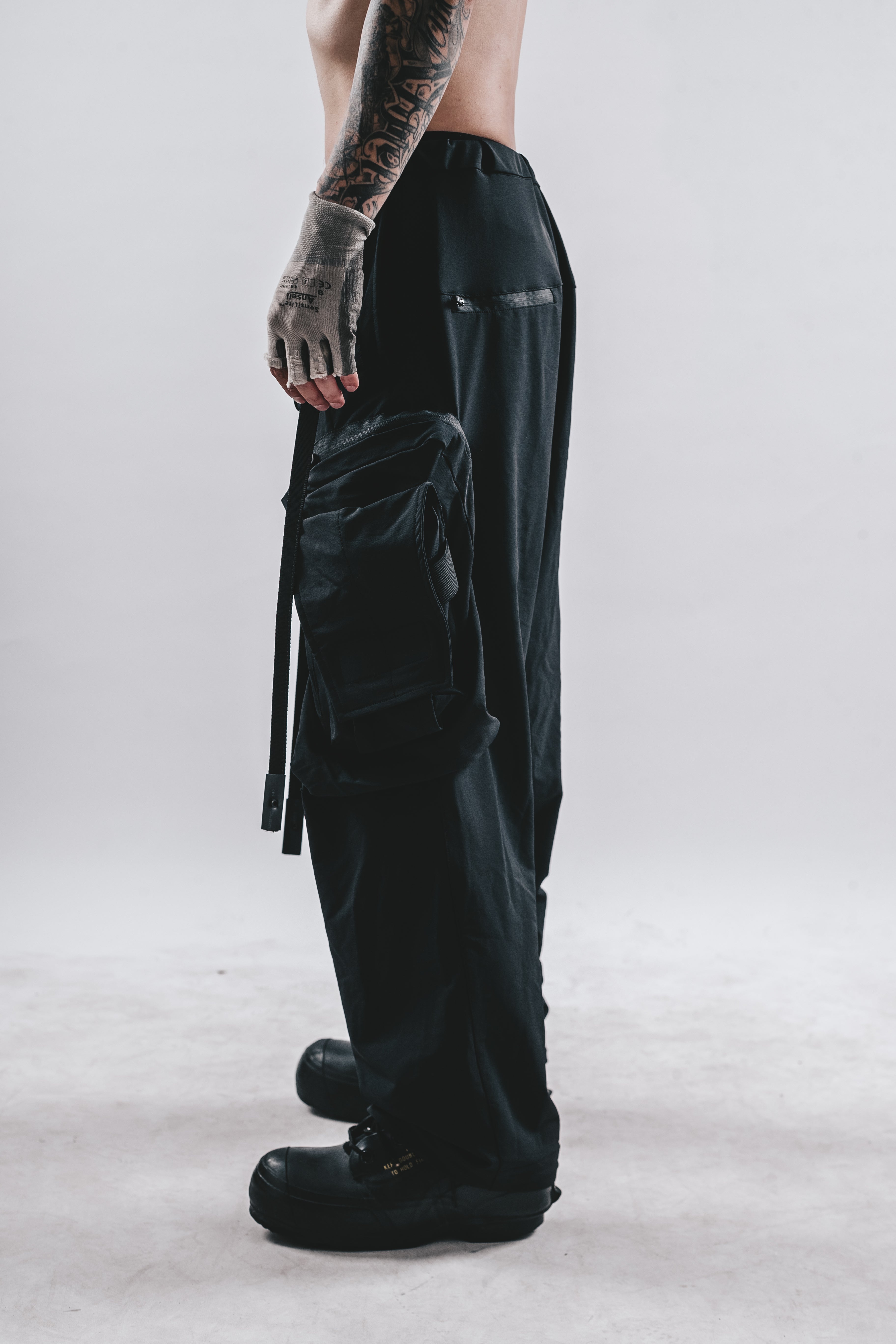 DRKLEI UTILITY WIDE CARGO PANTS