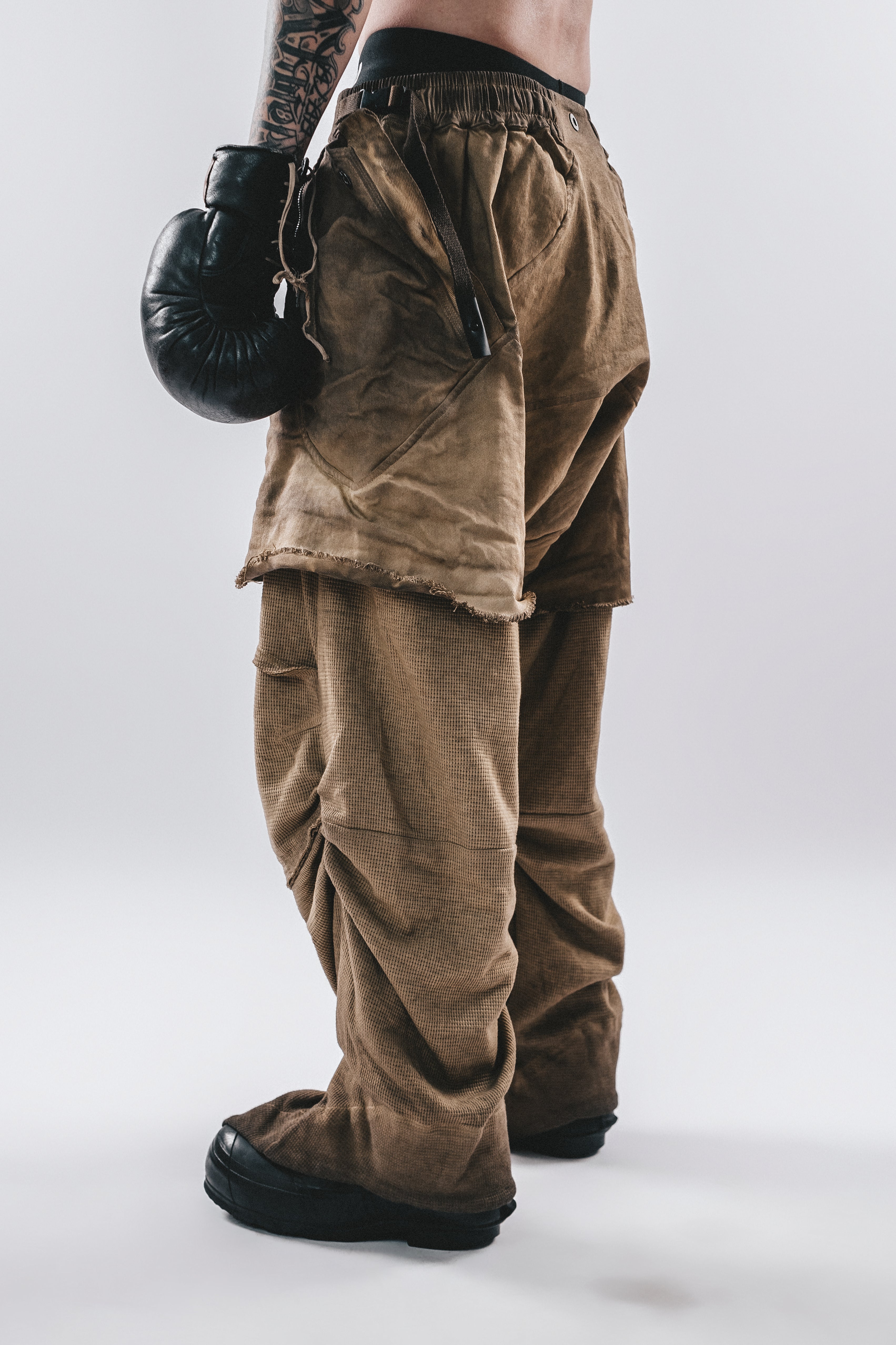 DARKCORE DIRTWASH SPLIT LAYER PANTS