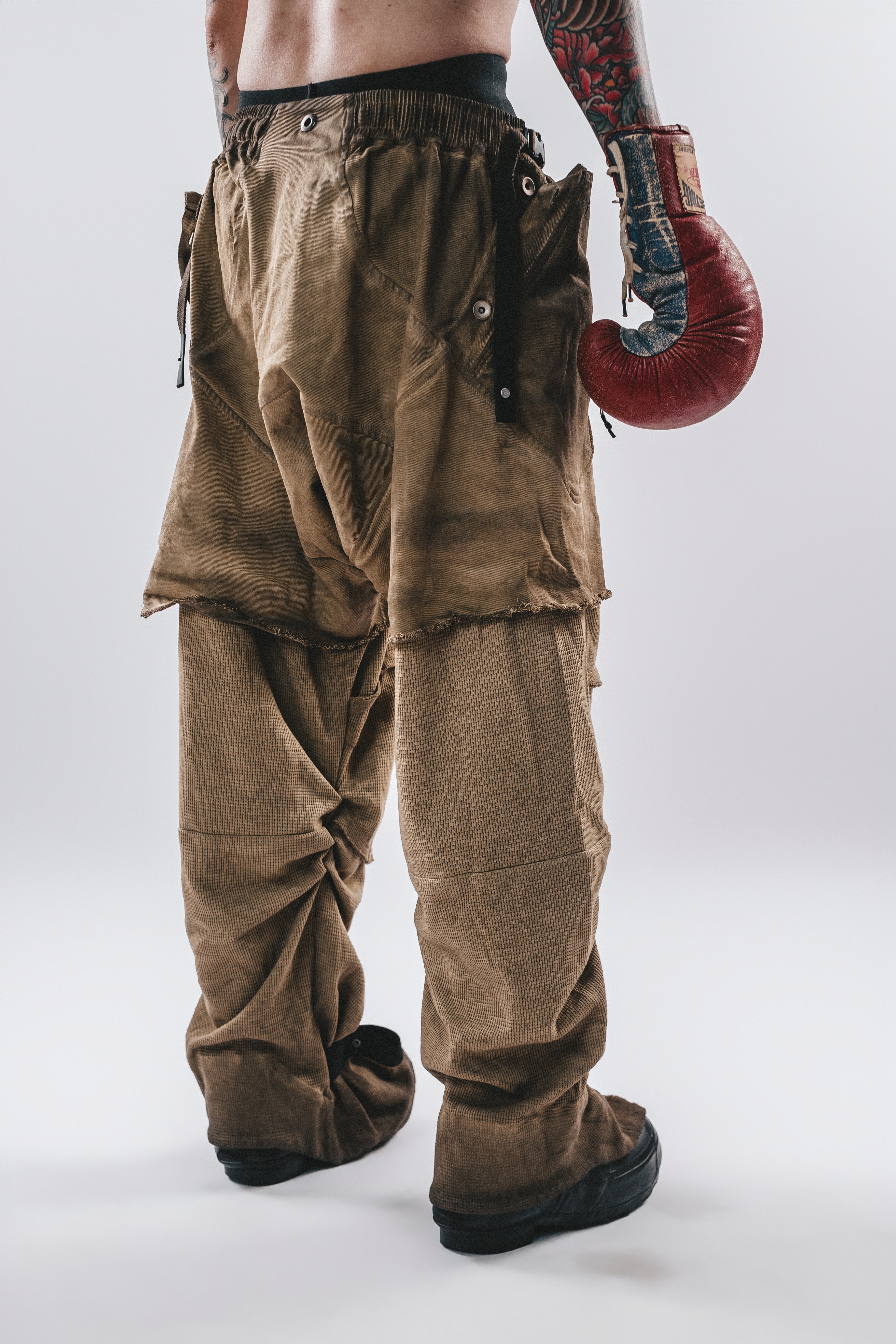 DARKCORE DIRTWASH SPLIT LAYER PANTS