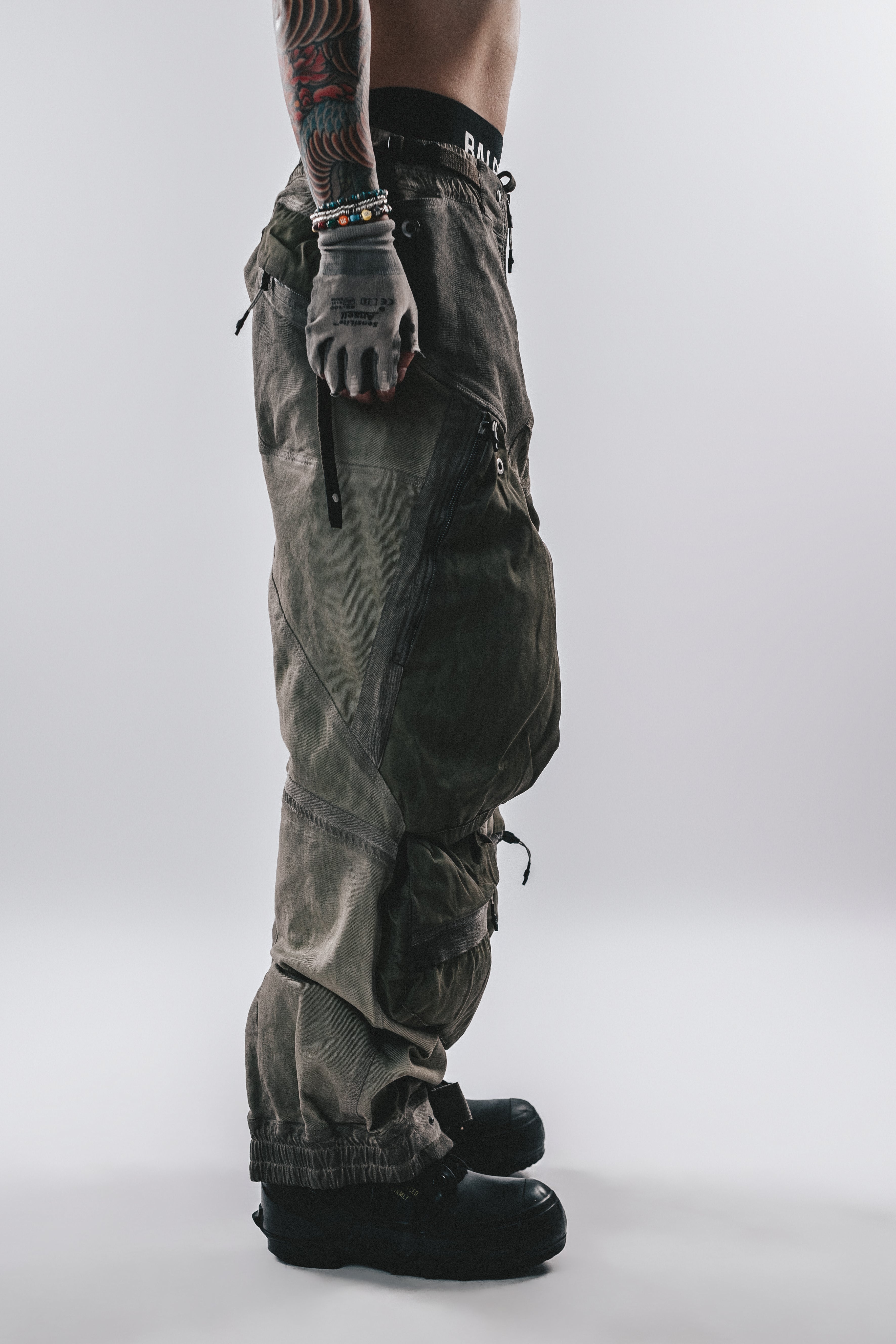 DRKLEI 3D CARGO FUSED PANTS