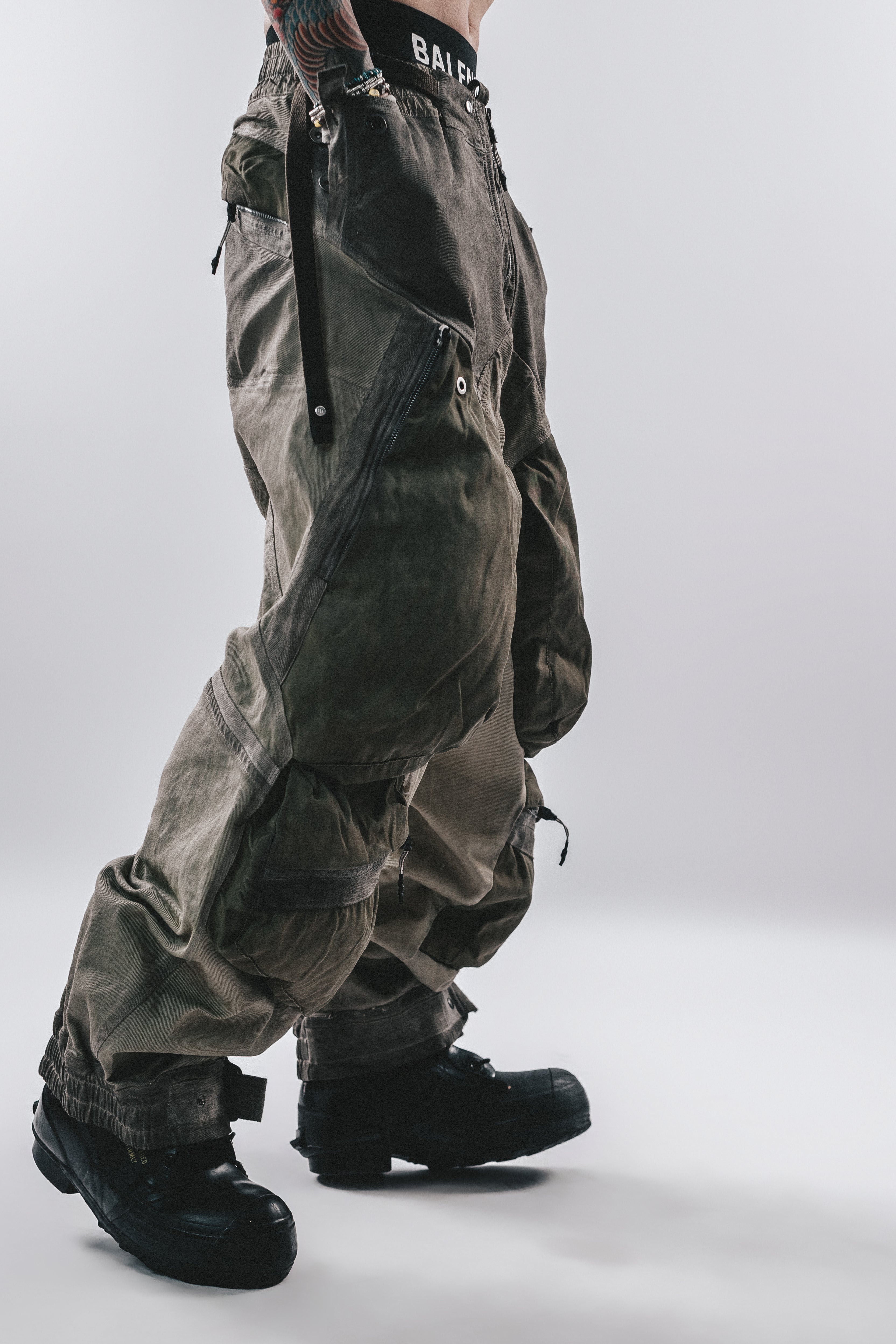 DRKLEI 3D CARGO FUSED PANTS