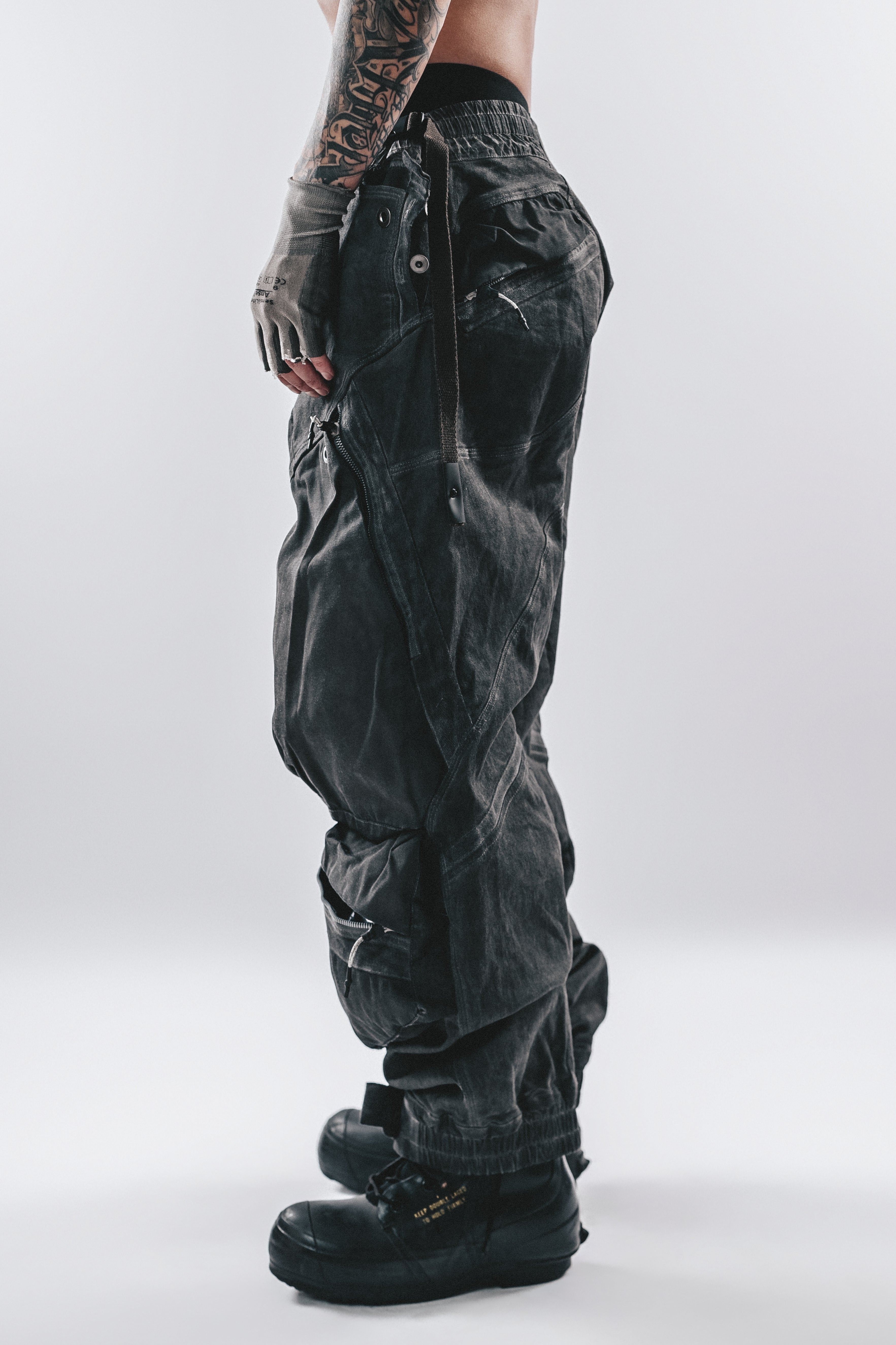 DRKLEI 3D CARGO FUSED PANTS