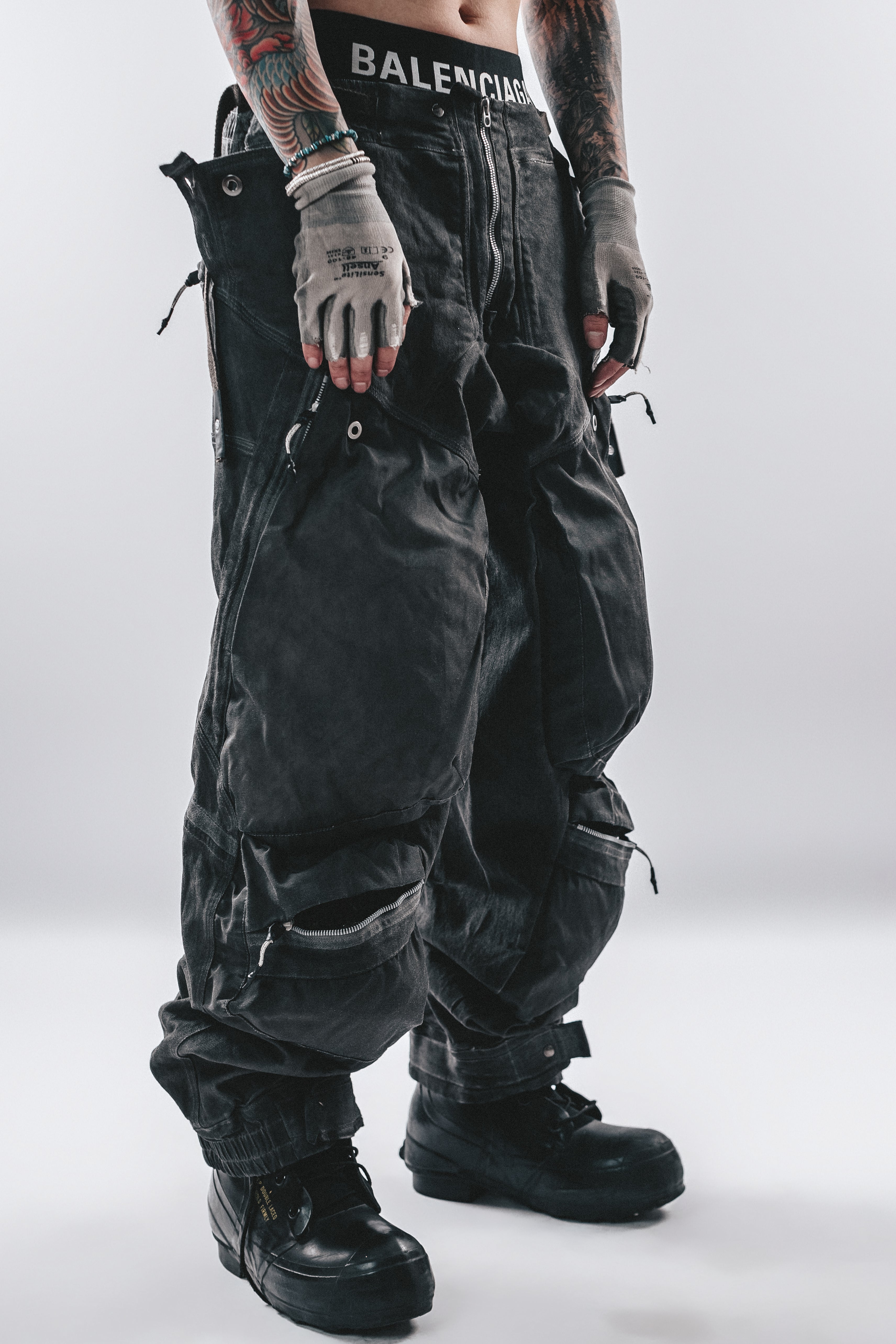 DRKLEI 3D CARGO FUSED PANTS