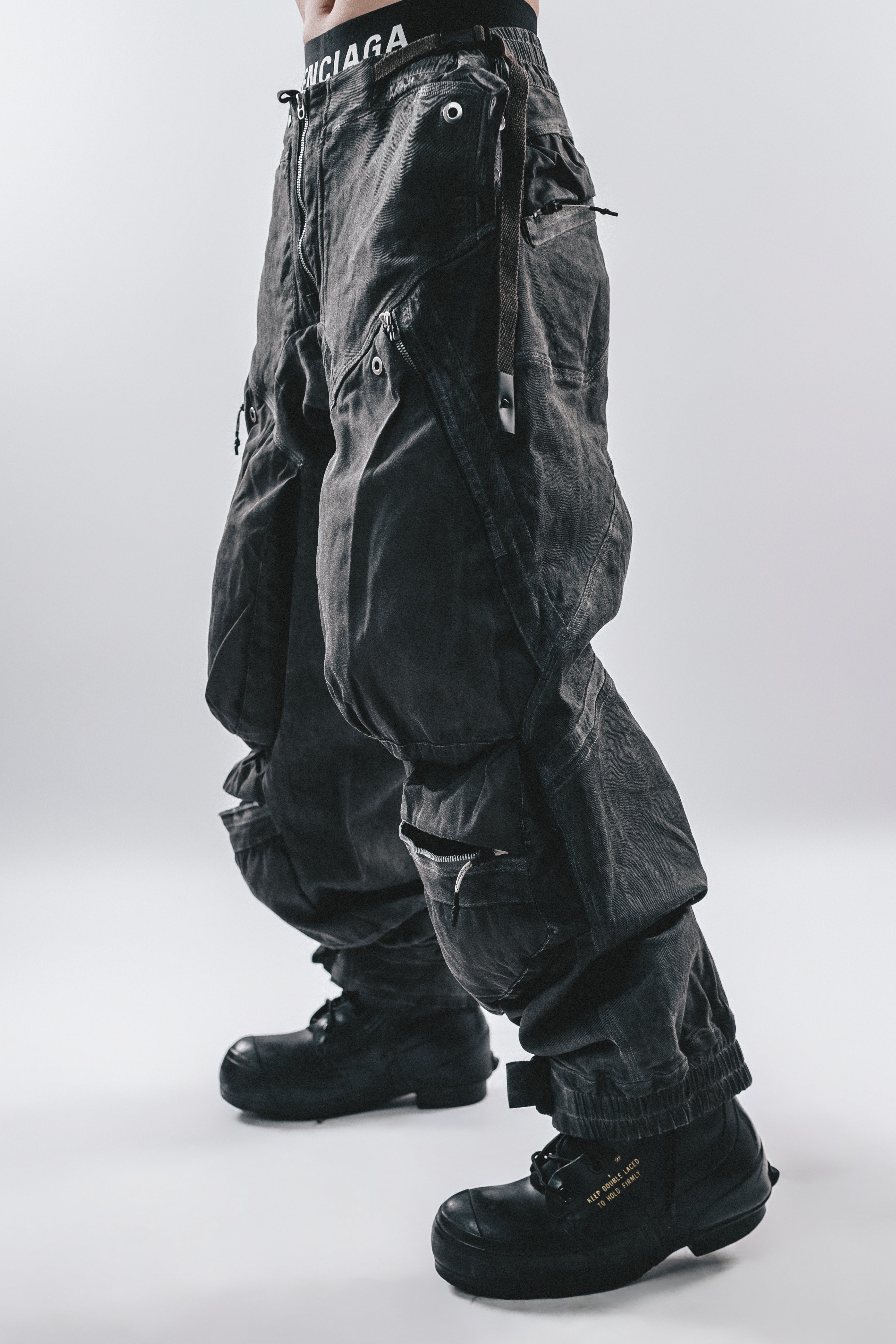 DRKLEI 3D CARGO FUSED PANTS