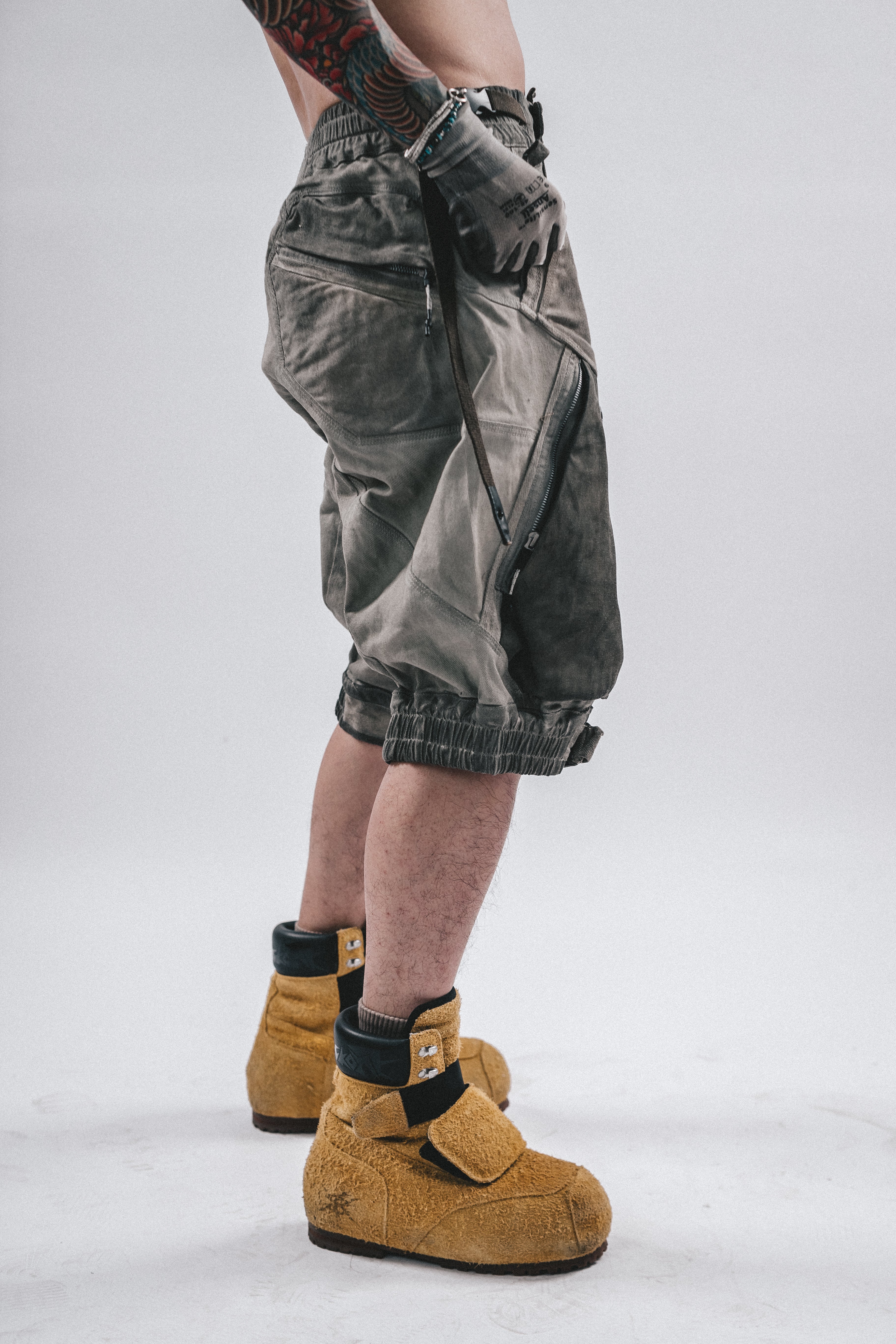 DRKLEI PATCHED TECH DUST SHORTS