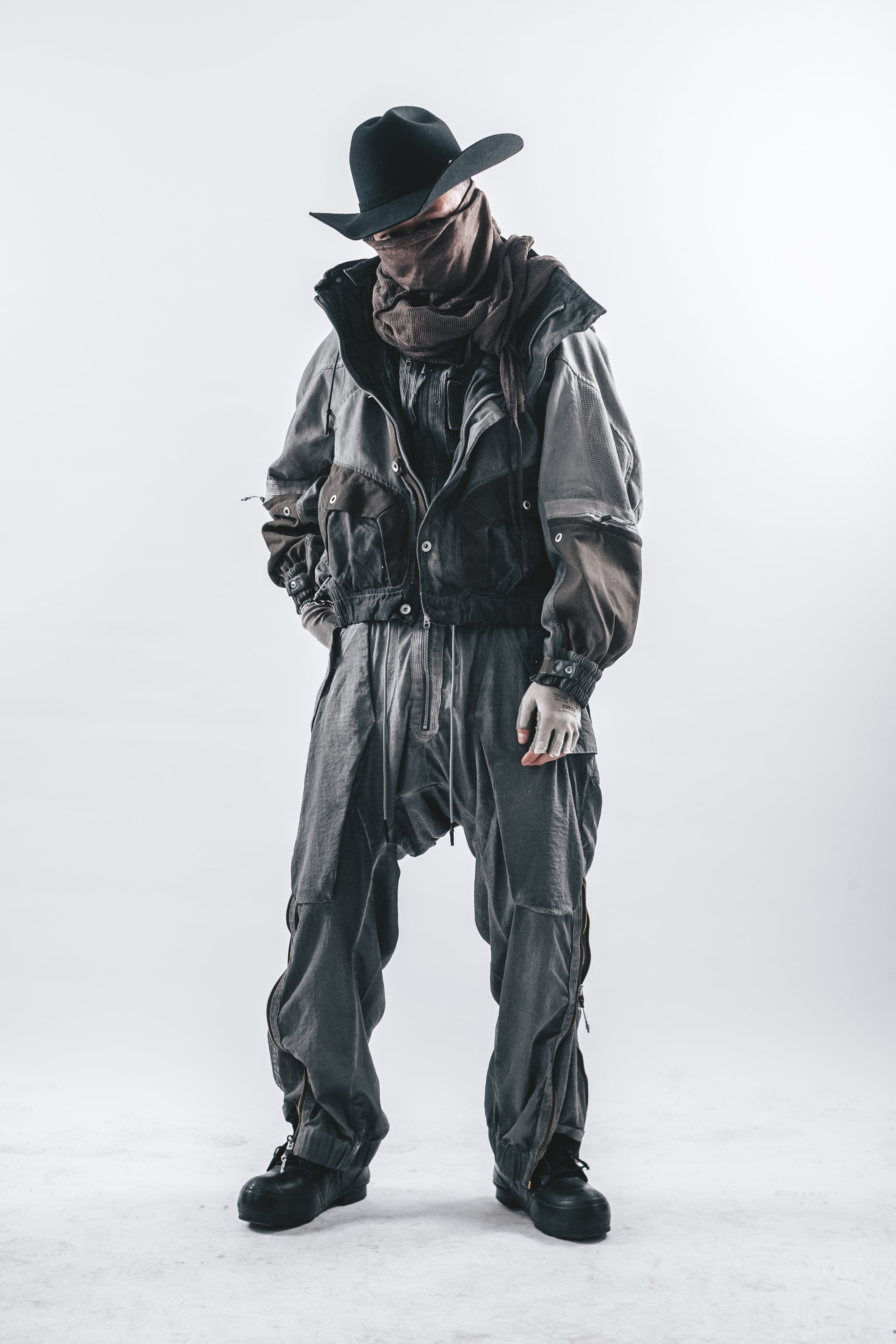 DRKLEI MODULAR STAND-COLLAR JACKET