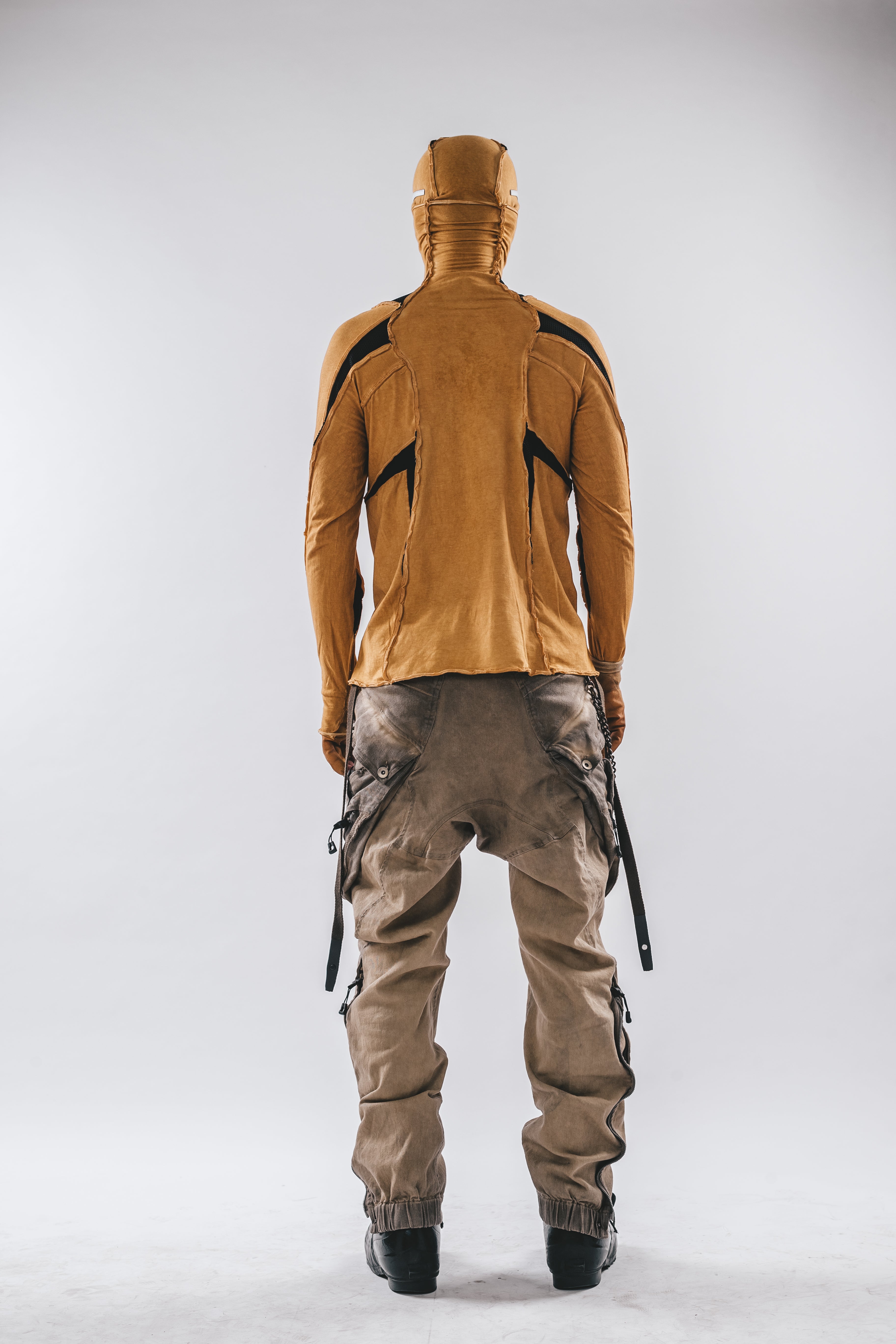 Ninja Cardinal Hooded Long Sleeve Tee